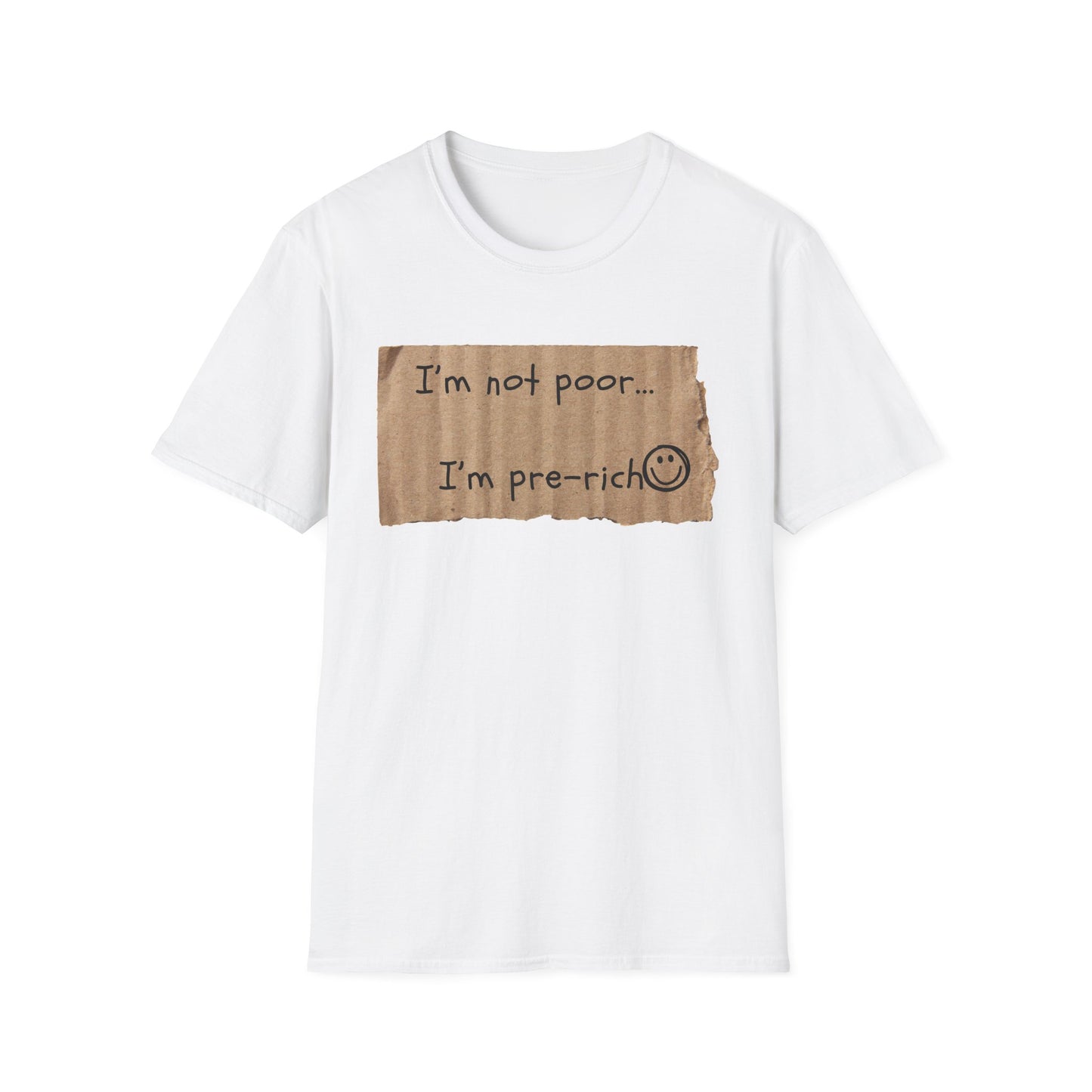 Pre-Rich | Funny Adult Shirt | Teen Clothes | Humor Shirt | Trending | Birthday Gift | Unisex Softstyle T-Shirt