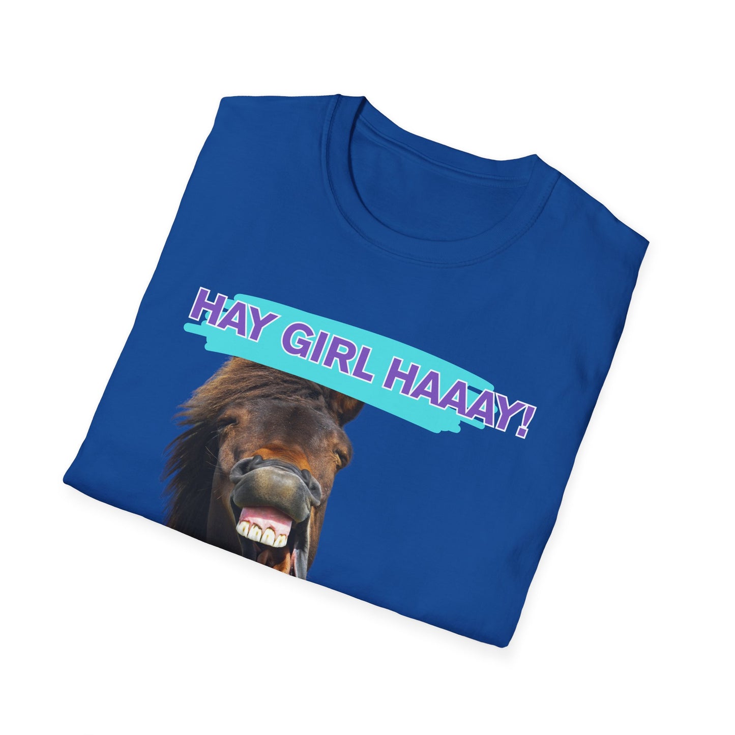 Hay Girl Haaay | Funny Horse Shirt | Teen Clothes | Adult Shirt | Kids Clothes | Trending | Birthday Gift | Unisex Softstyle T-Shirt