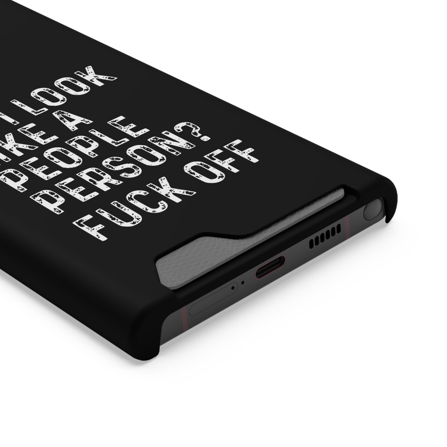 Fuck Off | Impact-Resistant Phone Case With Card Holder | iPhone Samsung Models