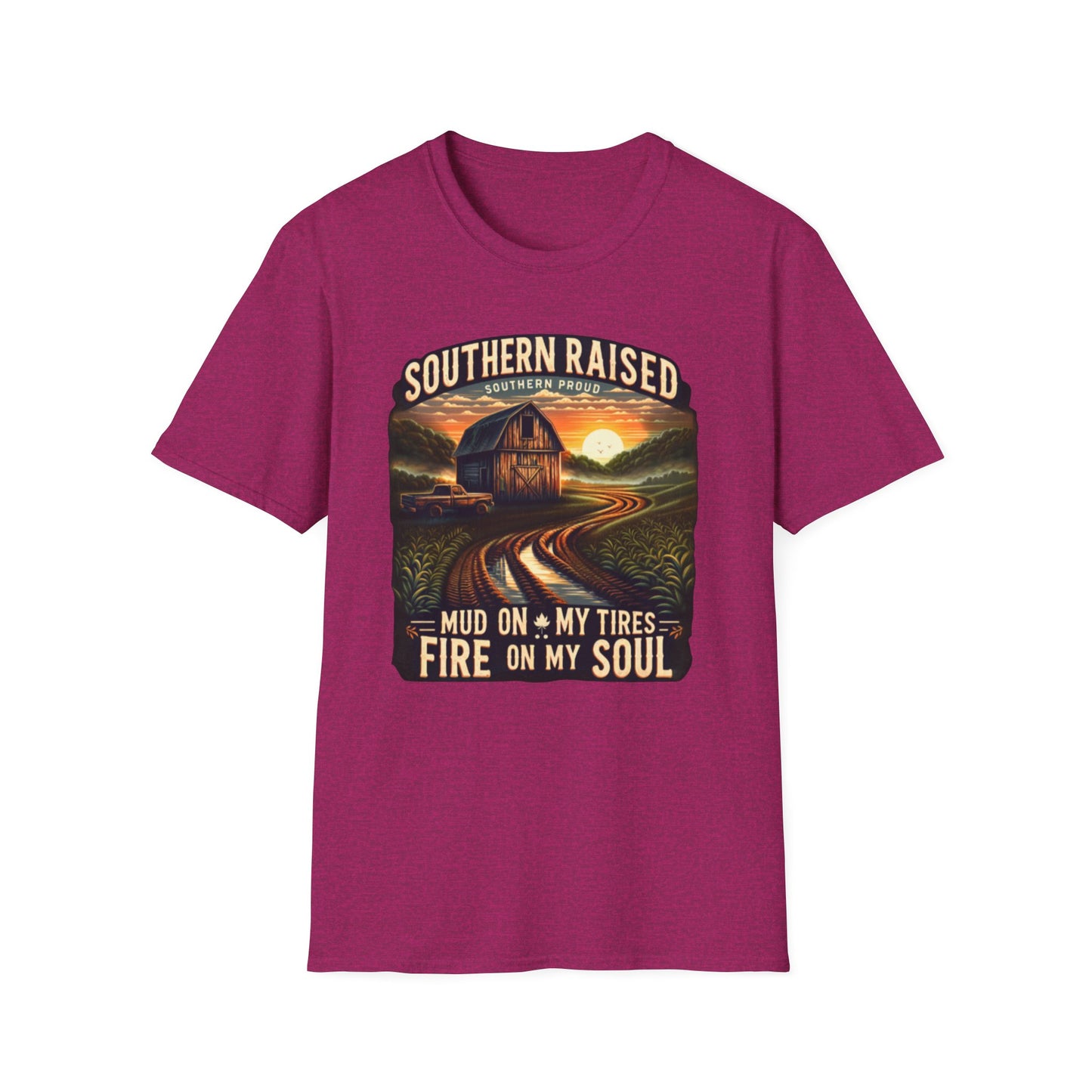 Southern Raised | Proud South Shirt | Adult Clothes | Teen Shirt | Trending | Birthday Gift | Unisex Softstyle T-Shirt