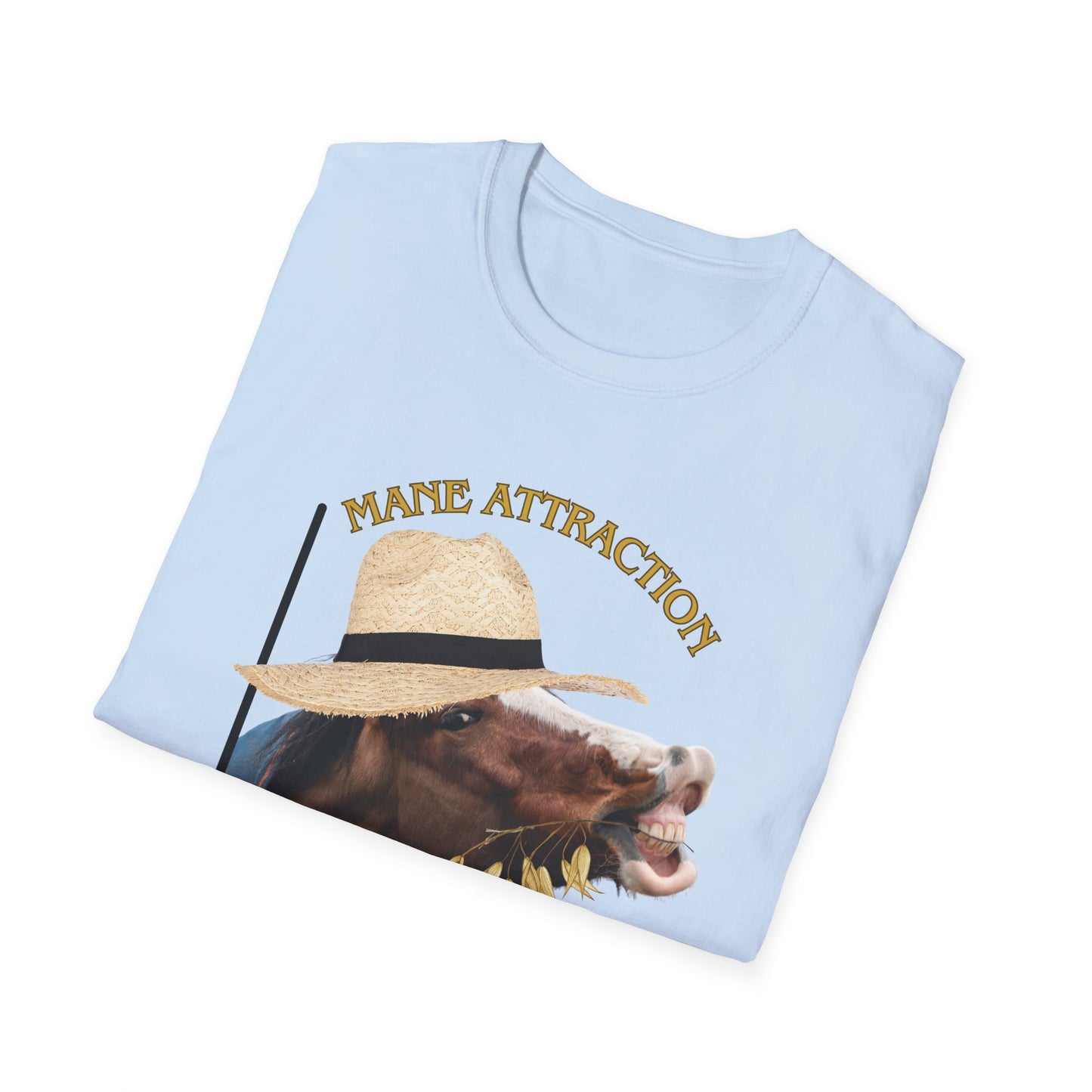 Mane Attraction | Funny Horse Shirt | Teen Clothes | Adult Shirt | Kids Clothes | Trending | Birthday Gift | Unisex Softstyle T-Shirt