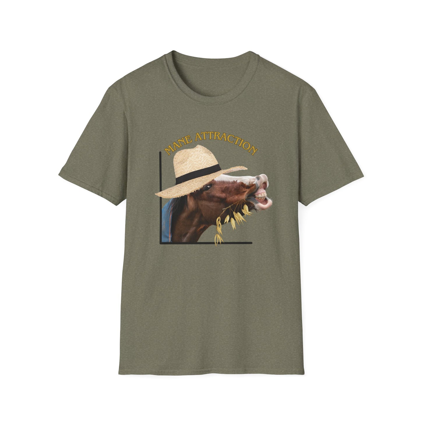 Mane Attraction | Funny Horse Shirt | Teen Clothes | Adult Shirt | Kids Clothes | Trending | Birthday Gift | Unisex Softstyle T-Shirt