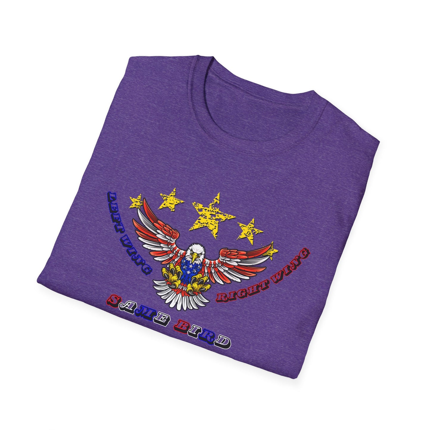 Left Wing Right Wing Same Bird | America | Cool Shirt | Fashion | Trending | Cool Design | Birthday Gift | Unisex Softstyle T-Shirt