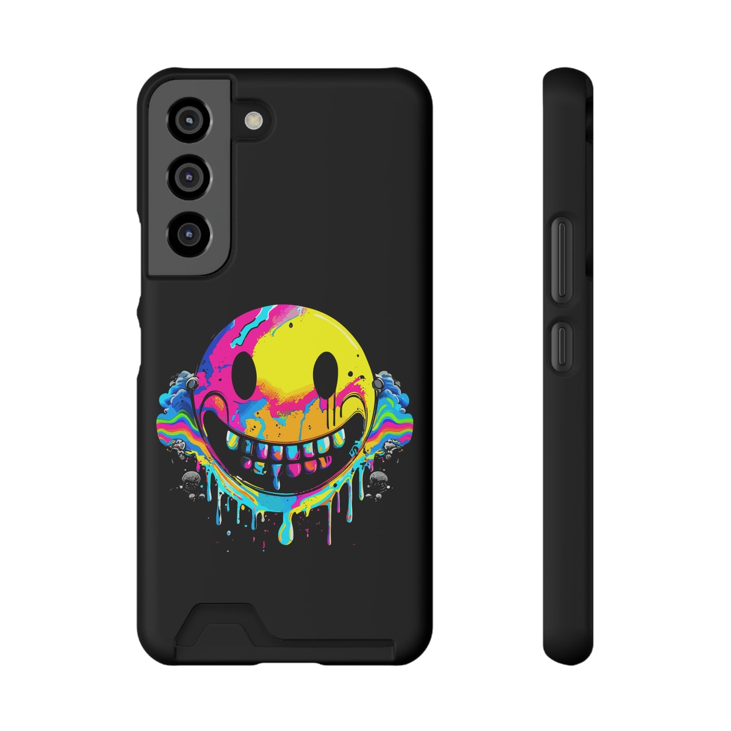 Smile With Me | Impact-Resistant Phone Case With Card Holder | iPhone Samsung Models