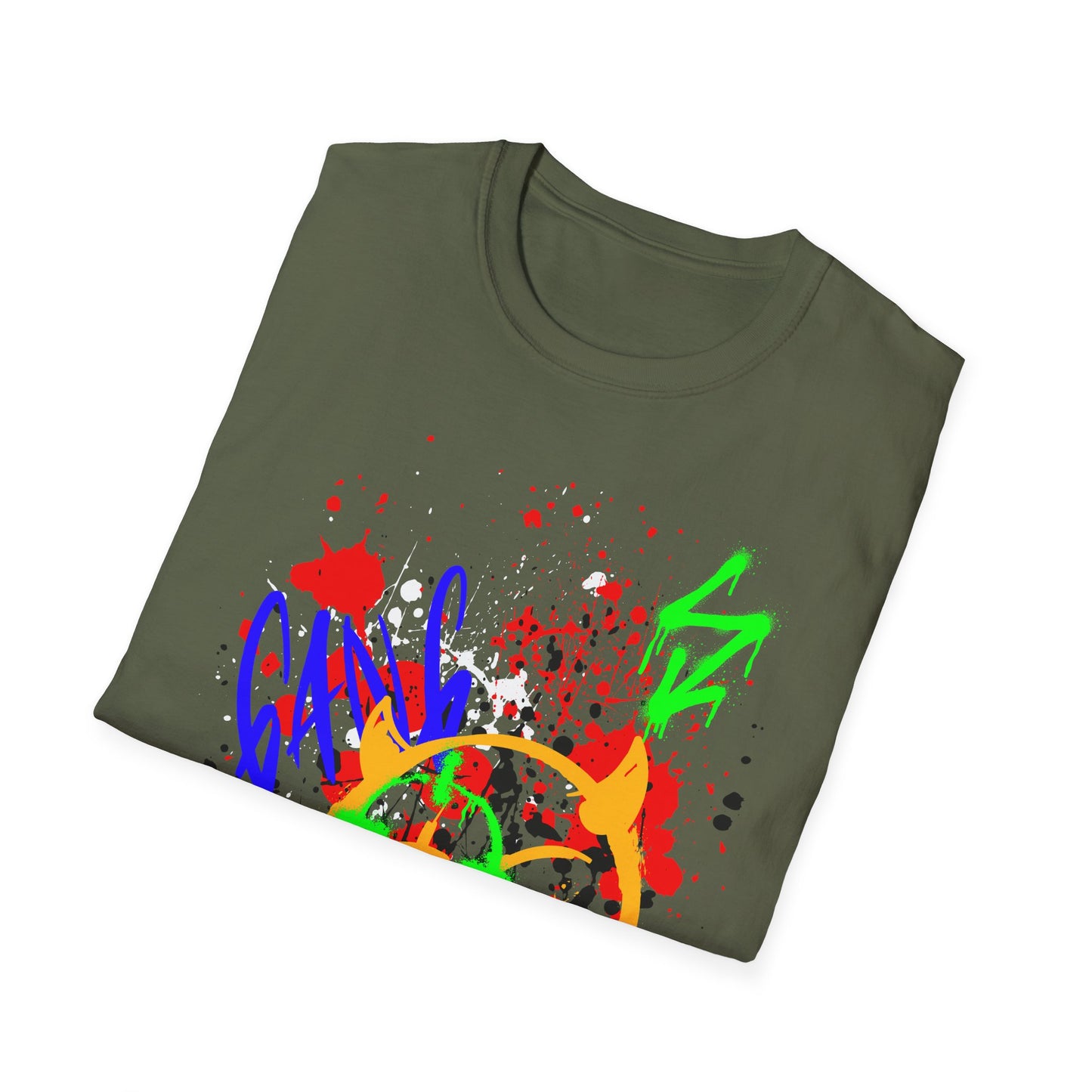Graffiti Bullseye Shirt | Colorful Shirt | Cool Teen Shirt | Fashion | Trending | Dope Design | Birthday Gift | Unisex Softstyle T-Shirt