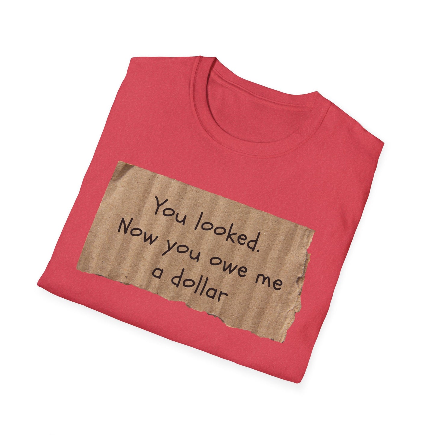 You Looked | Funny Adult Shirt | Teen Clothes | Humor Shirt | Trending | Birthday Gift | Unisex Softstyle T-Shirt
