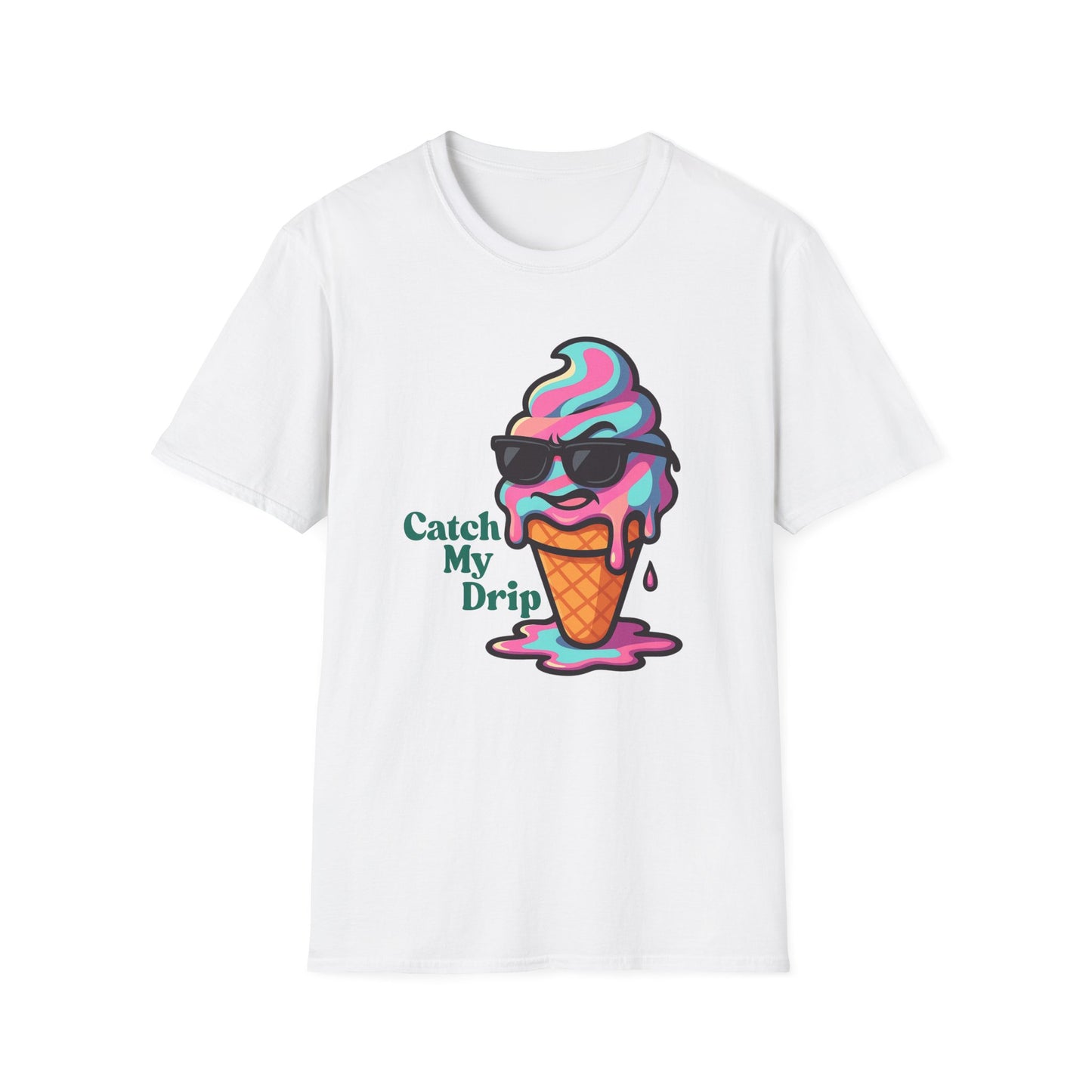 Catch My Drip | Cool Ice Cream Shirt | Fashion | Trending | Cool Design | Birthday Gift | Unisex Softstyle T-Shirt