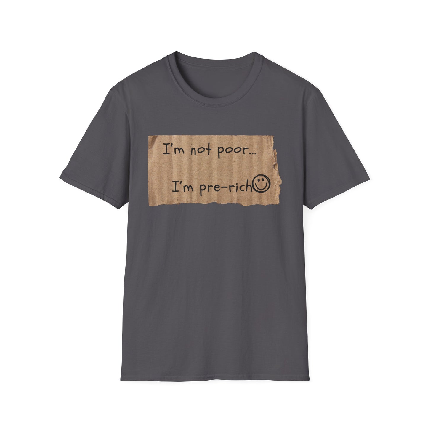 Pre-Rich | Funny Adult Shirt | Teen Clothes | Humor Shirt | Trending | Birthday Gift | Unisex Softstyle T-Shirt