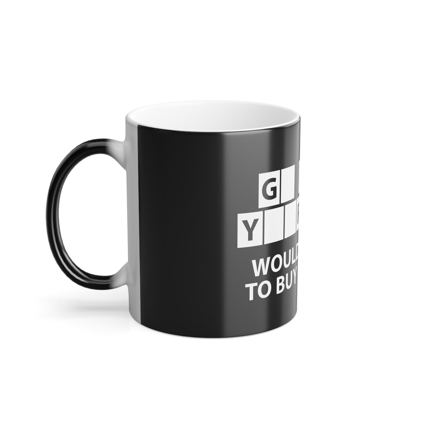 Buy A Vowel | Heat-Reactive Color Changing Mug | Unique Coffee Cup