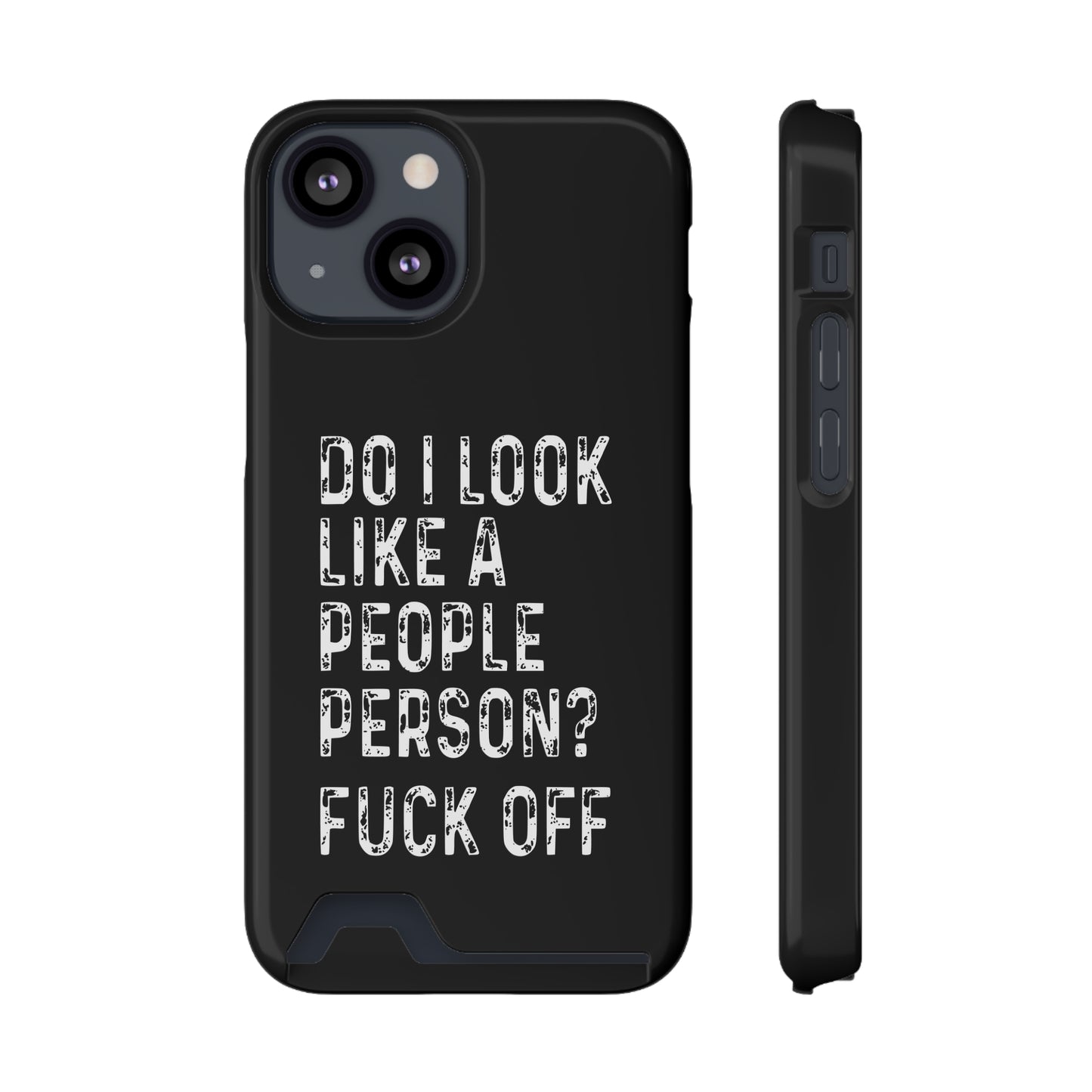 Fuck Off | Impact-Resistant Phone Case With Card Holder | iPhone Samsung Models