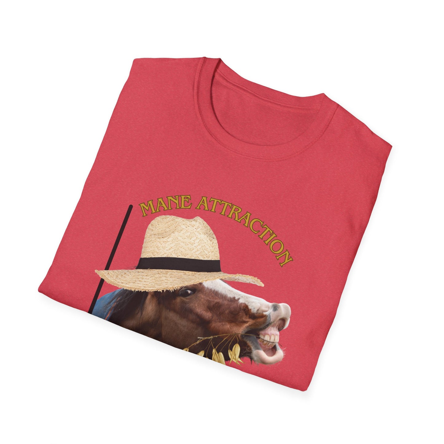 Mane Attraction | Funny Horse Shirt | Teen Clothes | Adult Shirt | Kids Clothes | Trending | Birthday Gift | Unisex Softstyle T-Shirt
