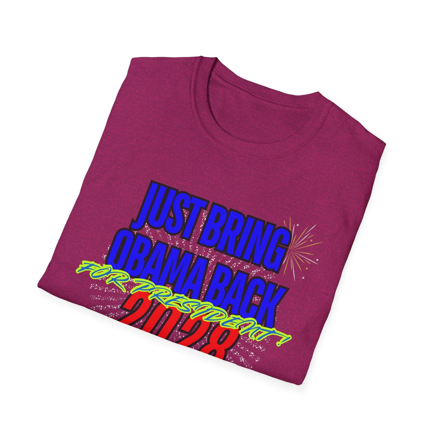 Bring Obama Back 2028 | Colorful Shirt | Cool Shirt | Fashion | Trending | Cool Design | Birthday Gift | Unisex Softstyle T-Shirt