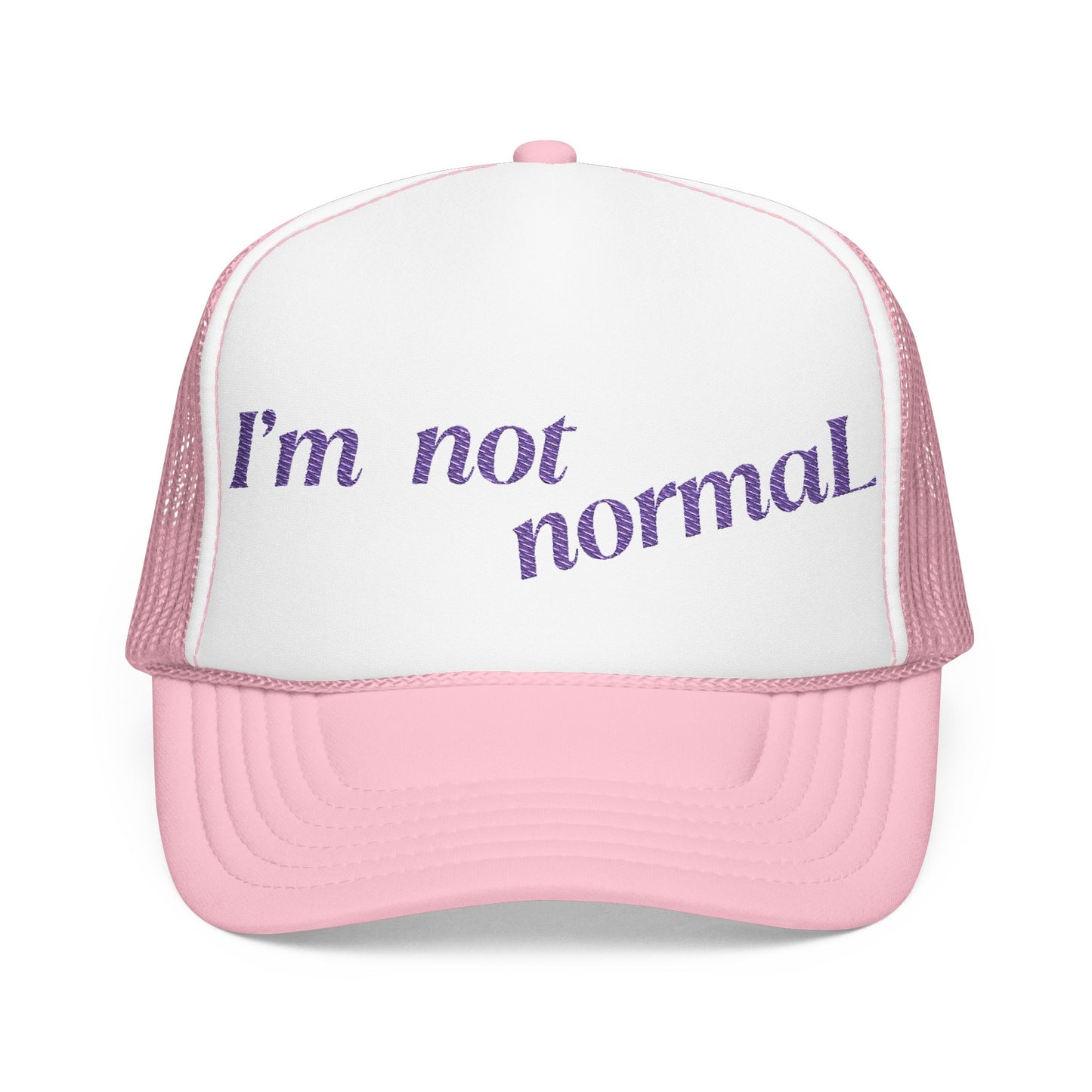 I'm not normaL - Embroidered 100% Polyester Hat | Custom Headwear