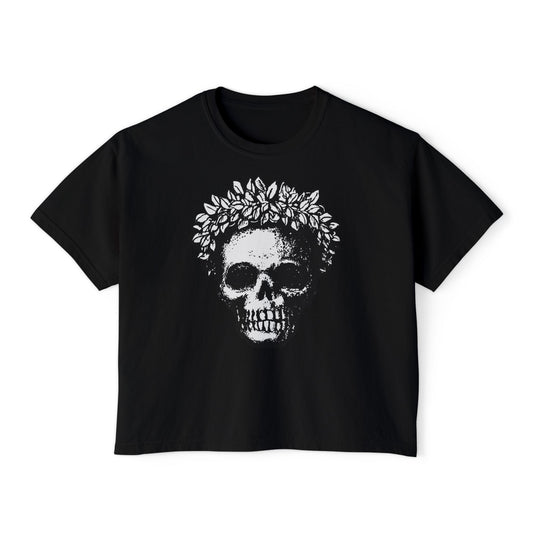 Greek Fro | Boxy Crop Tee - Trendy Casual Top, Festival Wear, Streetwear, Birthday Gift, Graphic Design Tee