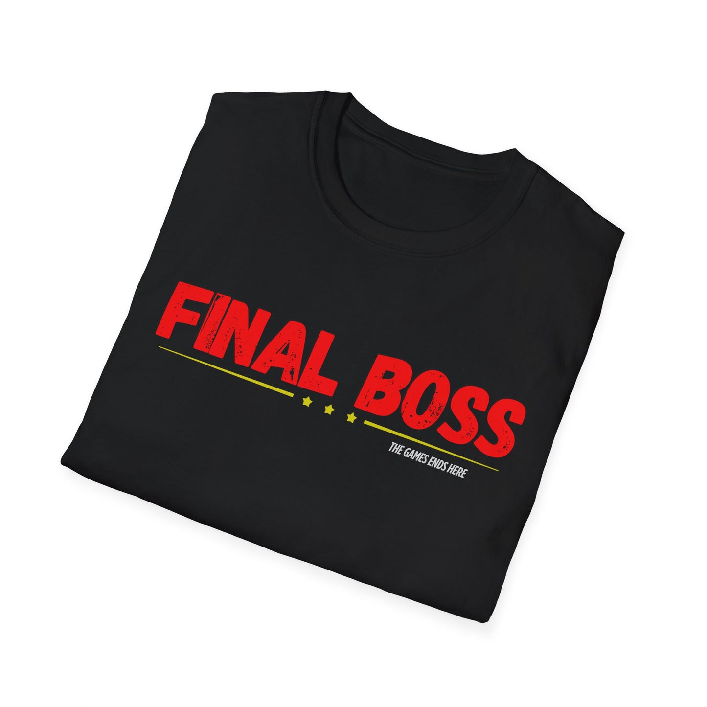 FINAL BOSS | Colorful Shirt | Cool Shirt | Fashion | Trending | Cool Design | Birthday Gift | Unisex Softstyle T-Shirt