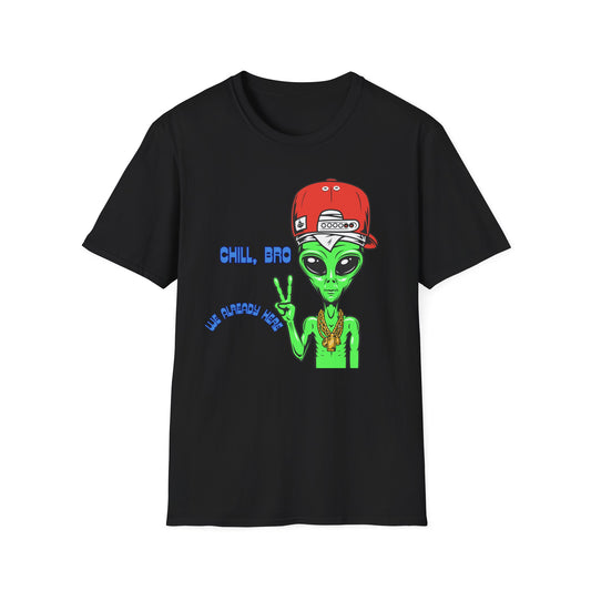 Chill Alien Shirt | Colorful Shirt | Cool Teen Shirt | Fashion | Trending | Cool Design | Birthday Gift | Unisex Softstyle T-Shirt