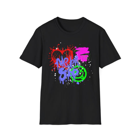 Never Stop | Colorful Kids Shirt | Cool Teen Shirt | Graffiti Fashion | Trending | Cool Design | Birthday Gift | Unisex Softstyle T-Shirt