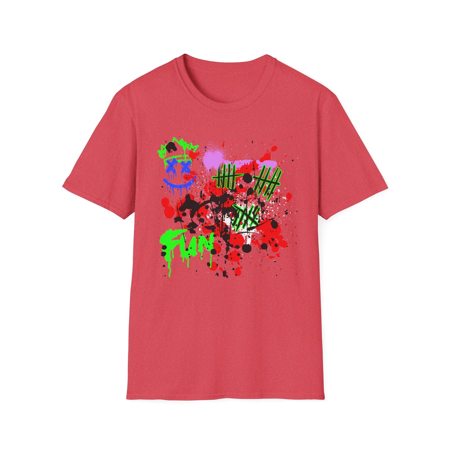 FUN Graffiti Shirt | Adult Shirt | Teen Clothes | Cool Shirt | Funny Fashion | Trending | Birthday Gift | Unisex Softstyle T-Shirt
