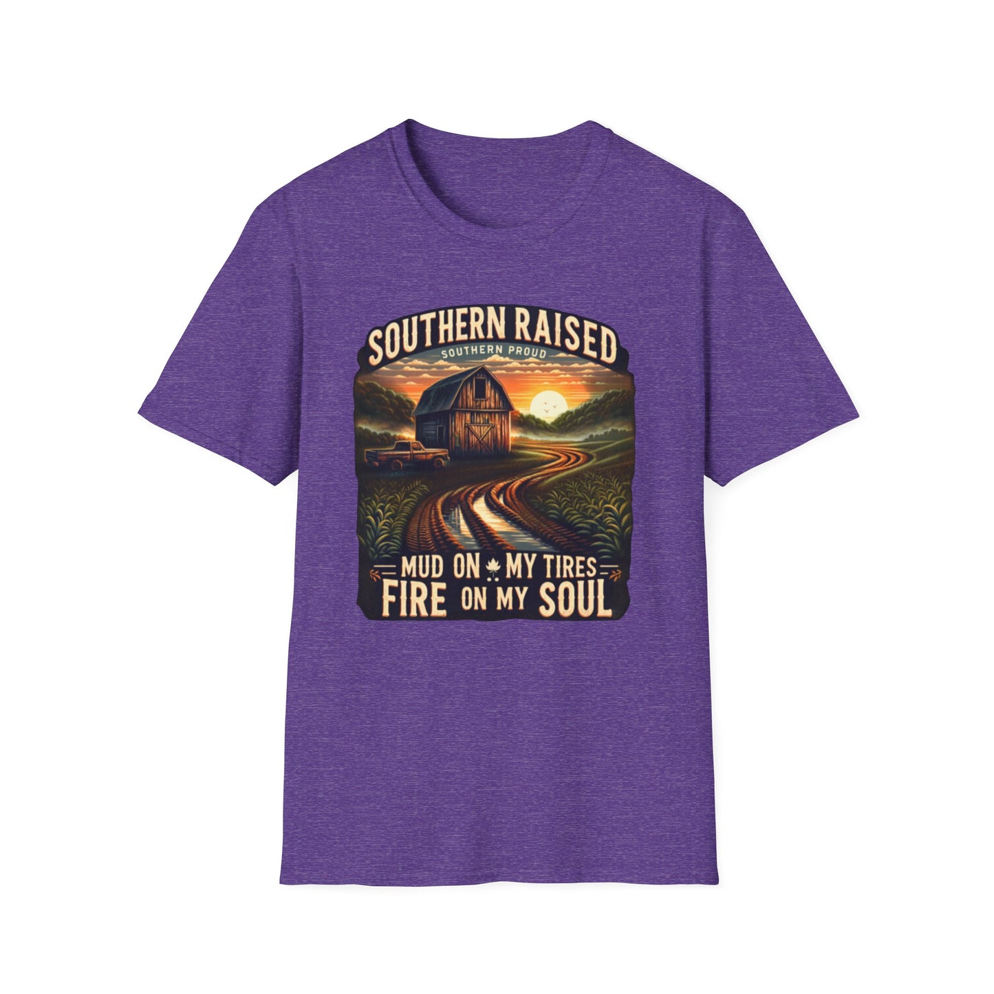 Southern Raised | Proud South Shirt | Adult Clothes | Teen Shirt | Trending | Birthday Gift | Unisex Softstyle T-Shirt