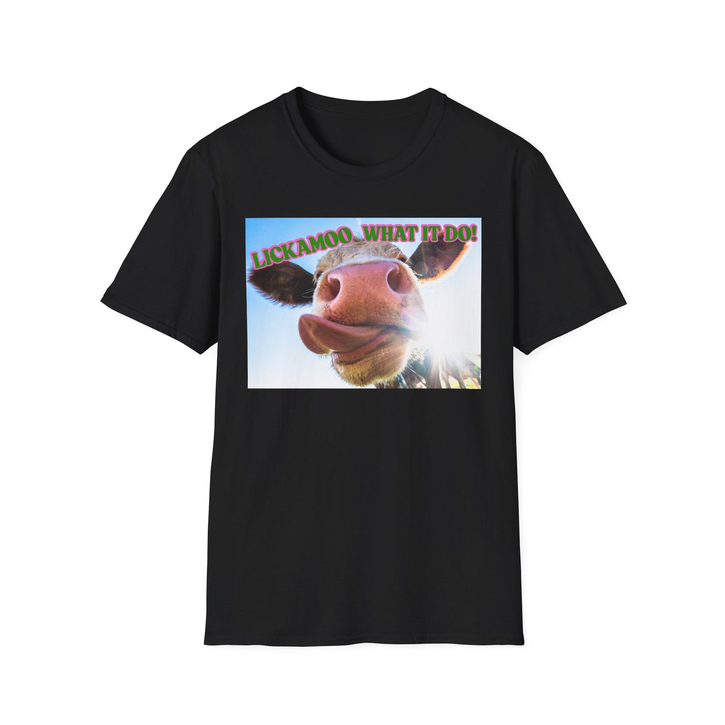Lickamoo What it do | Teen Clothes | Kid Clothes | Funny Cow Shirt | Cool Adult Shirt | Trending | Birthday Gift | Unisex Softstyle T-Shirt