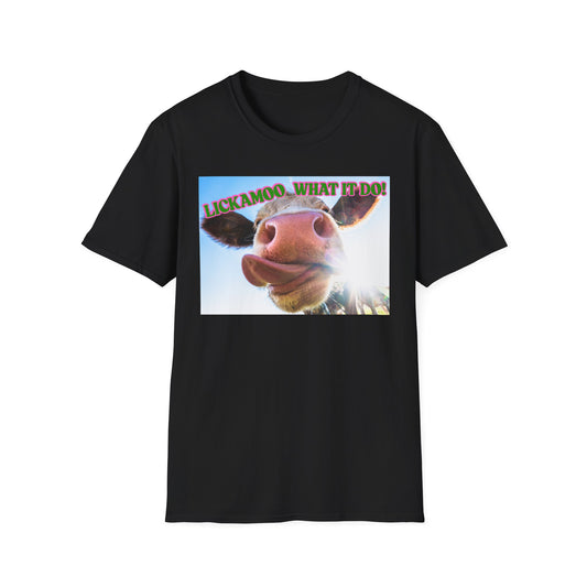 Lickamoo What it do | Teen Clothes | Kid Clothes | Funny Cow Shirt | Cool Adult Shirt | Trending | Birthday Gift | Unisex Softstyle T-Shirt