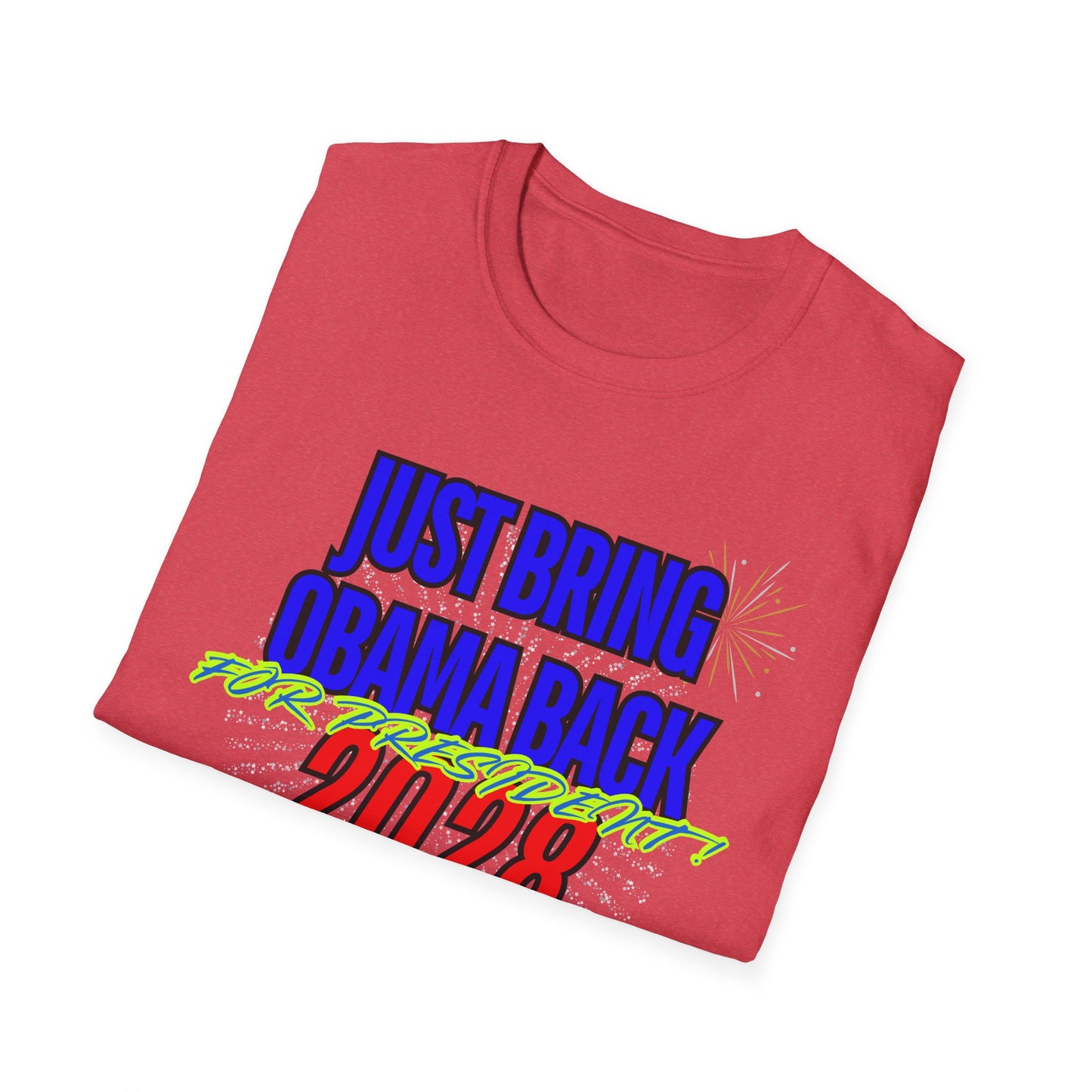 Bring Obama Back 2028 | Colorful Shirt | Cool Shirt | Fashion | Trending | Cool Design | Birthday Gift | Unisex Softstyle T-Shirt