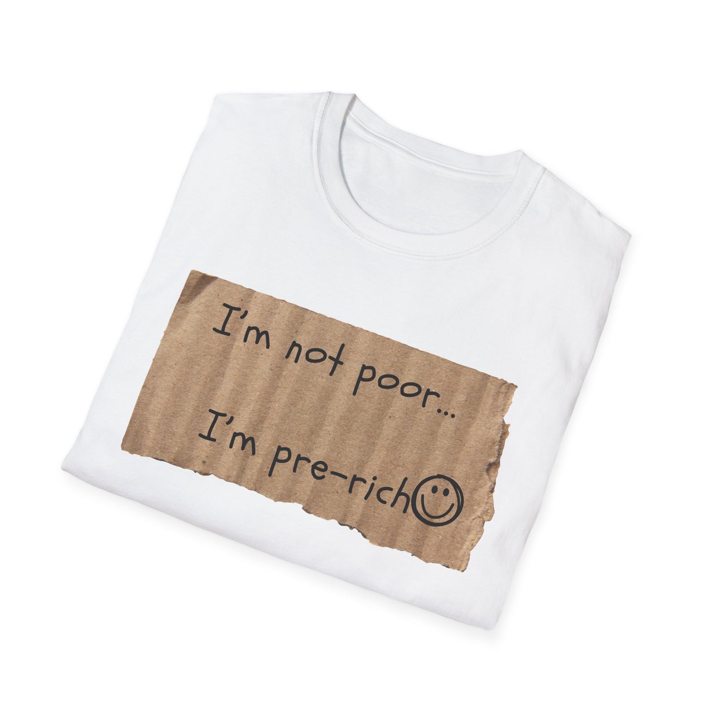 Pre-Rich | Funny Adult Shirt | Teen Clothes | Humor Shirt | Trending | Birthday Gift | Unisex Softstyle T-Shirt