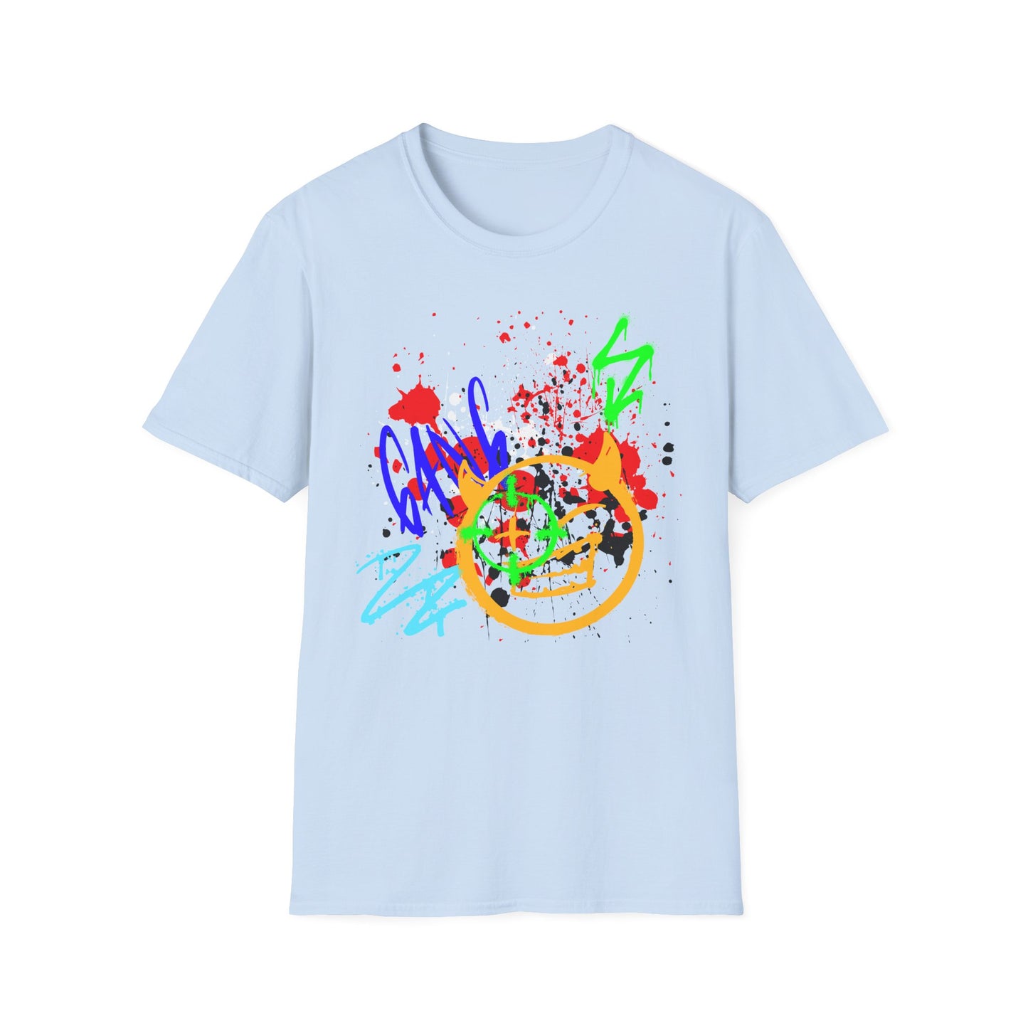 Graffiti Bullseye Shirt | Colorful Shirt | Cool Teen Shirt | Fashion | Trending | Dope Design | Birthday Gift | Unisex Softstyle T-Shirt