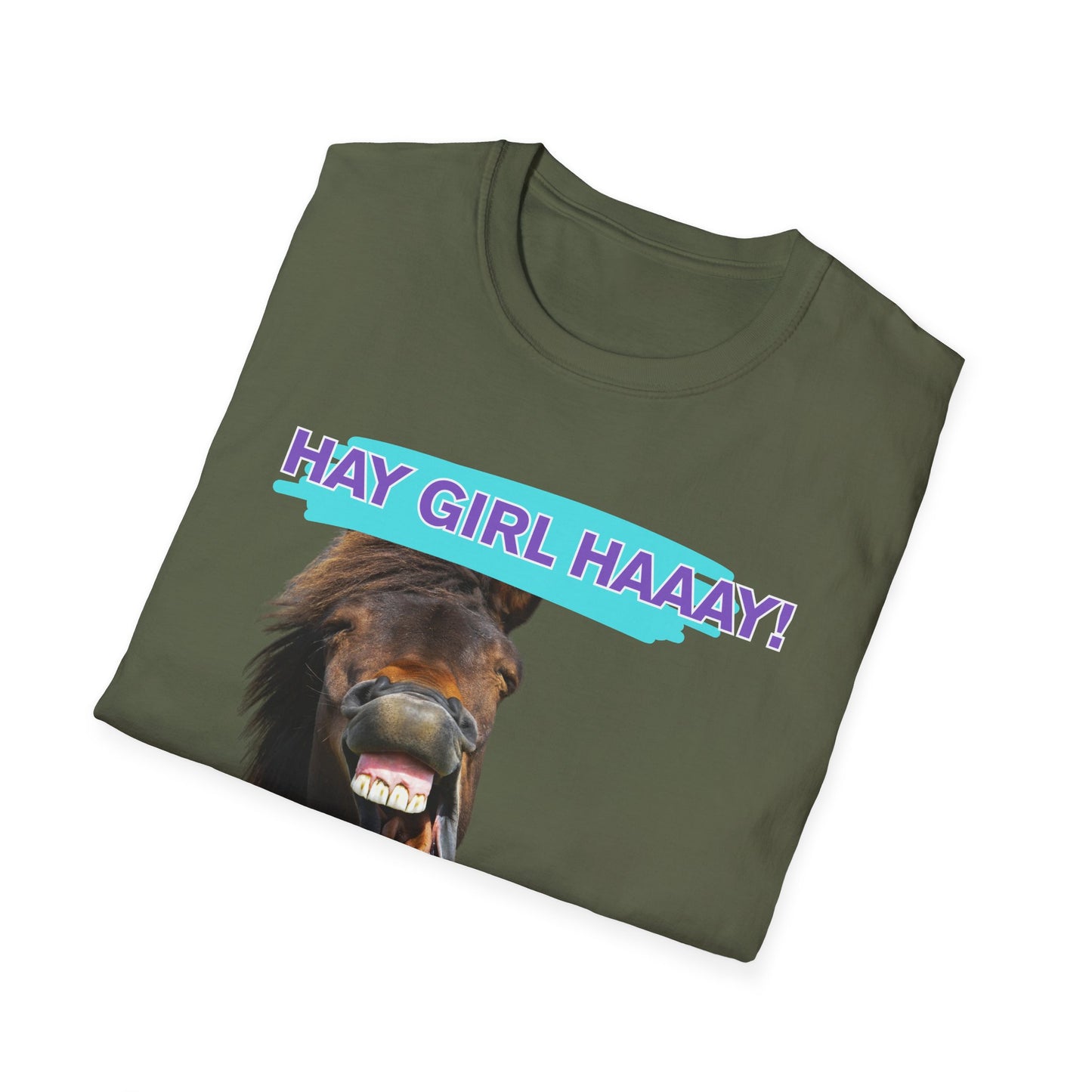 Hay Girl Haaay | Funny Horse Shirt | Teen Clothes | Adult Shirt | Kids Clothes | Trending | Birthday Gift | Unisex Softstyle T-Shirt