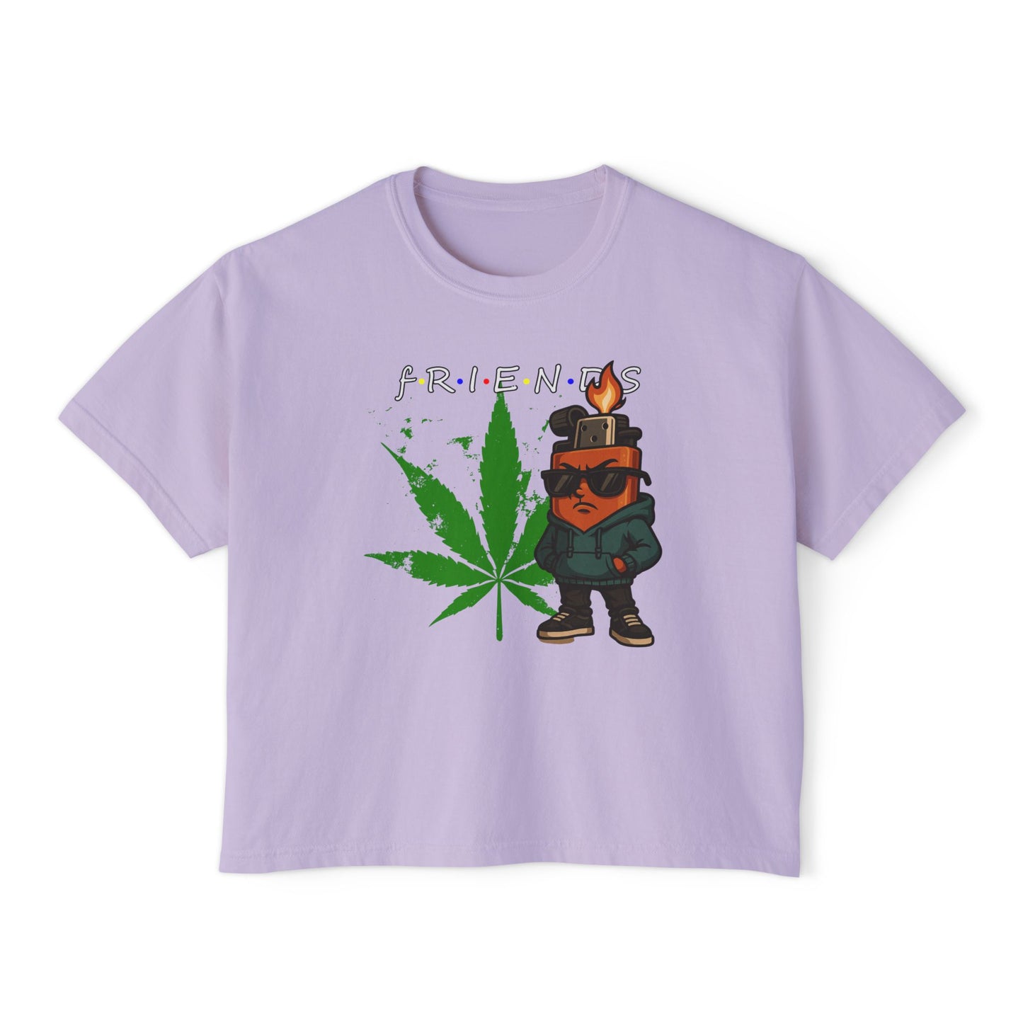 Best Friends | Boxy Crop Tee - Trendy Casual Top, Festival Wear, Streetwear, Birthday Gift, Graphic Design Tee