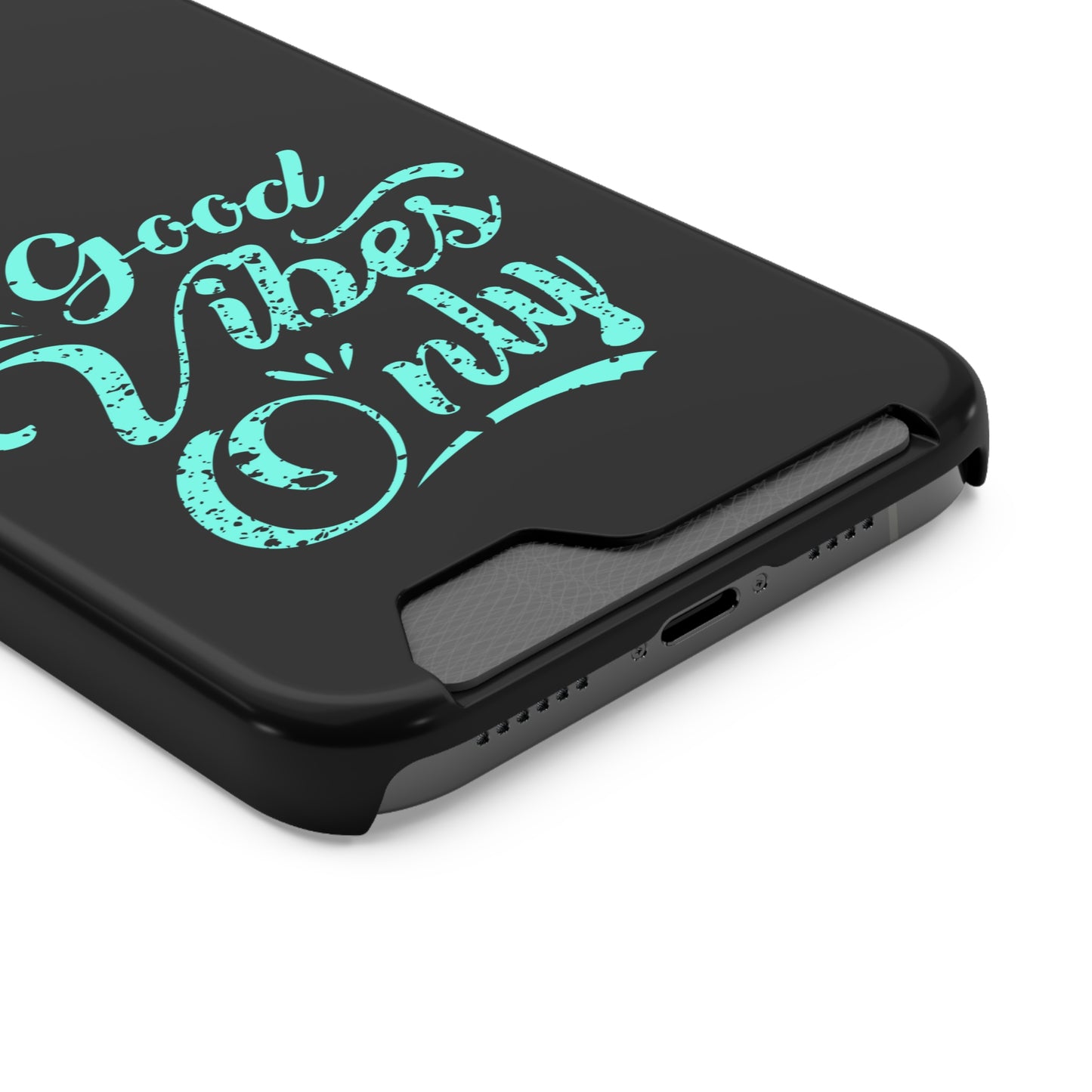 Good Vibes Only | Impact-Resistant Phone Case With Card Holder | iPhone Samsung Models