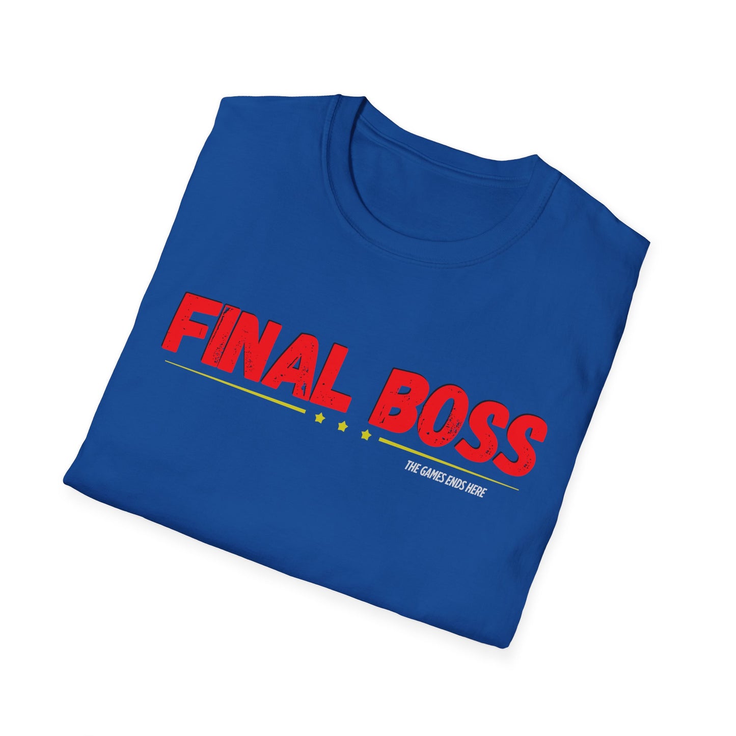FINAL BOSS | Colorful Shirt | Cool Shirt | Fashion | Trending | Cool Design | Birthday Gift | Unisex Softstyle T-Shirt