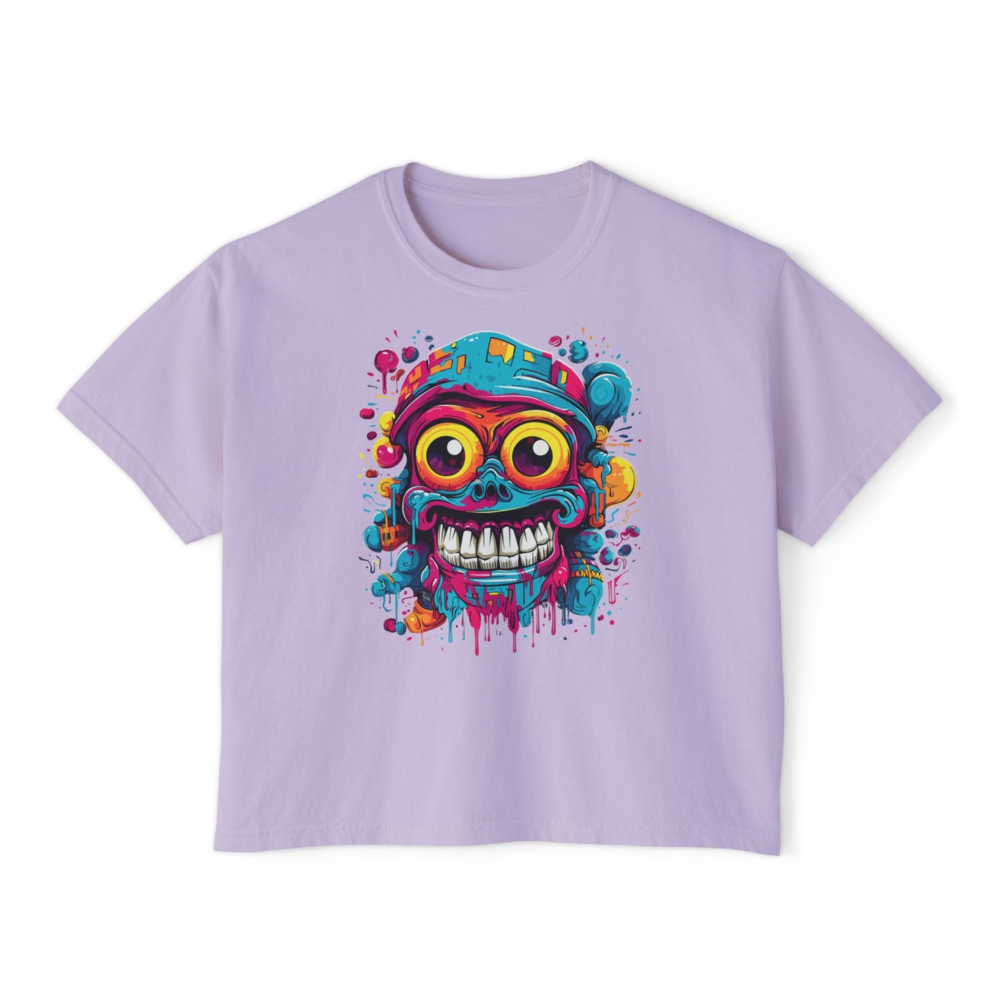 Krank It | Boxy Crop Tee - Trendy Casual Top, Festival Wear, Streetwear, Birthday Gift, Graphic Design Tee