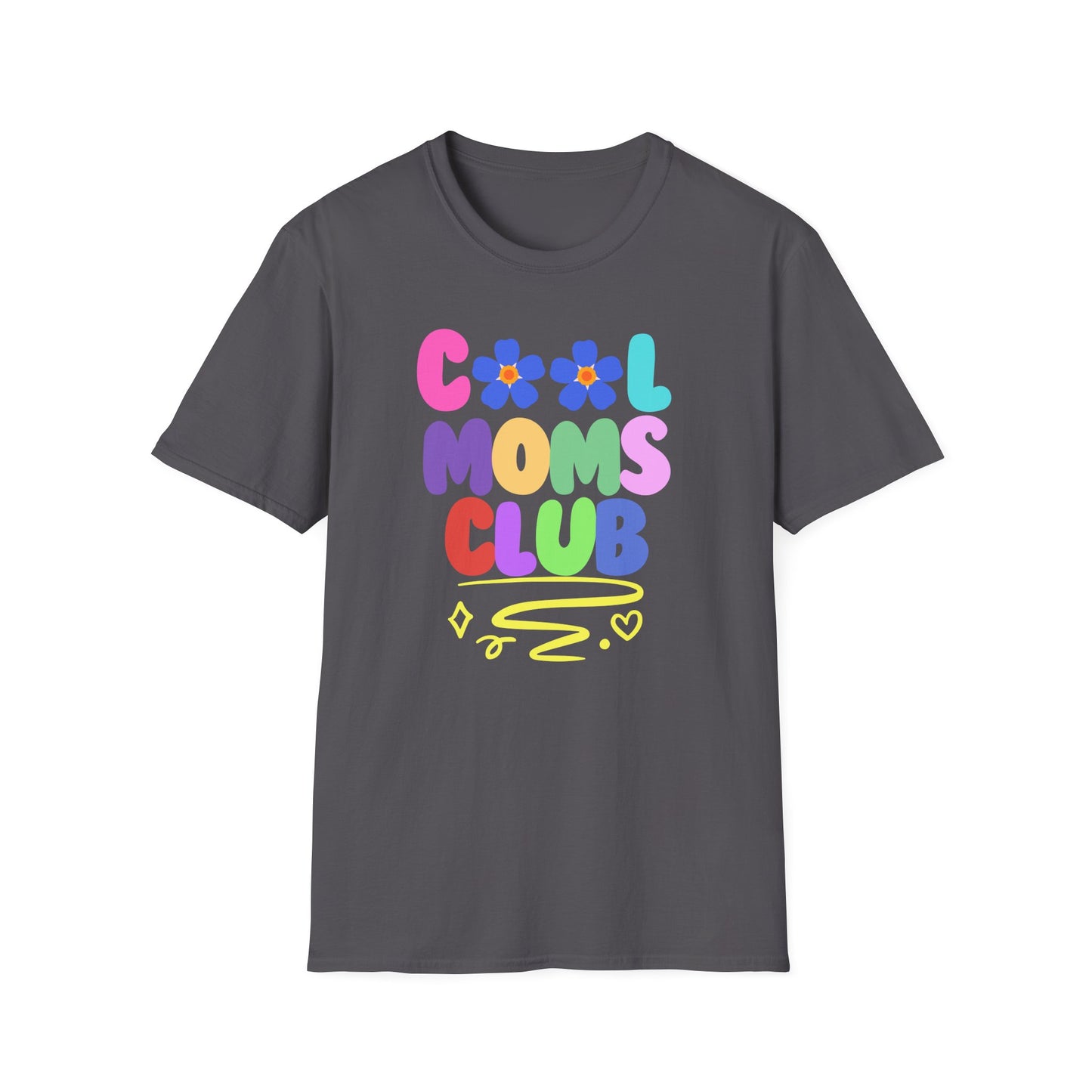 COOL MOMS CLUB | Funny Mom Shirt | Adult Clothes | Humor Shirt | Trending | Birthday Gift | Unisex Softstyle T-Shirt