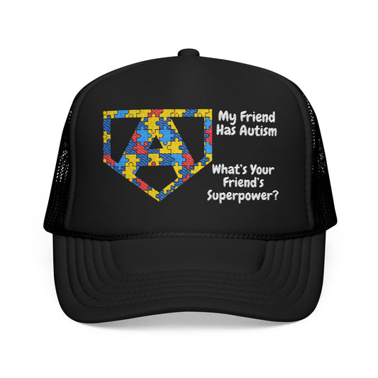 What's Your Friend's Superpower? - Embroidered 100% Polyester Hat | Custom Headwear