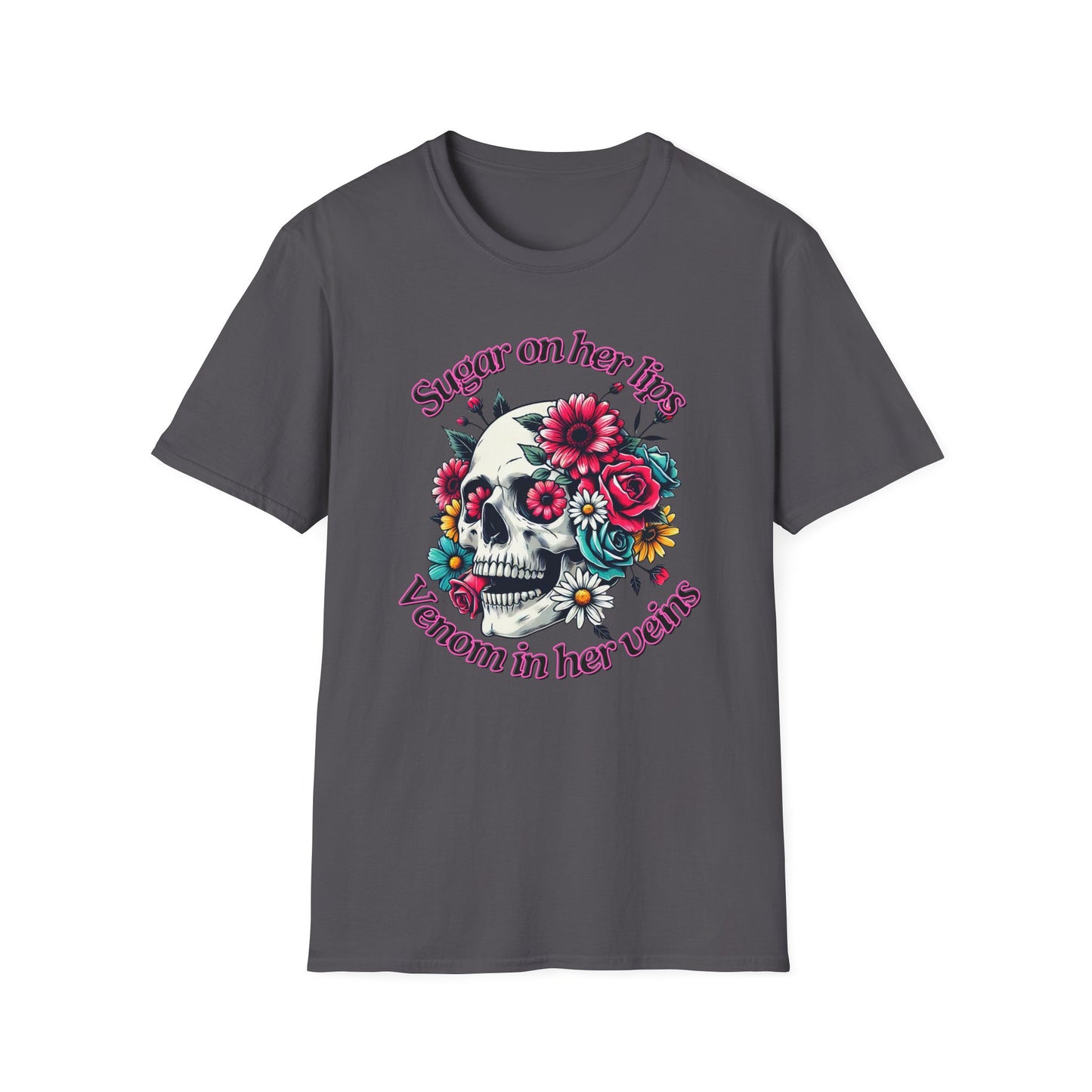 Sugar on her lips | Adult Clothes | Teen Shirt | Cool Shirt | Trending | Birthday Gift | Unisex Softstyle T-Shirt
