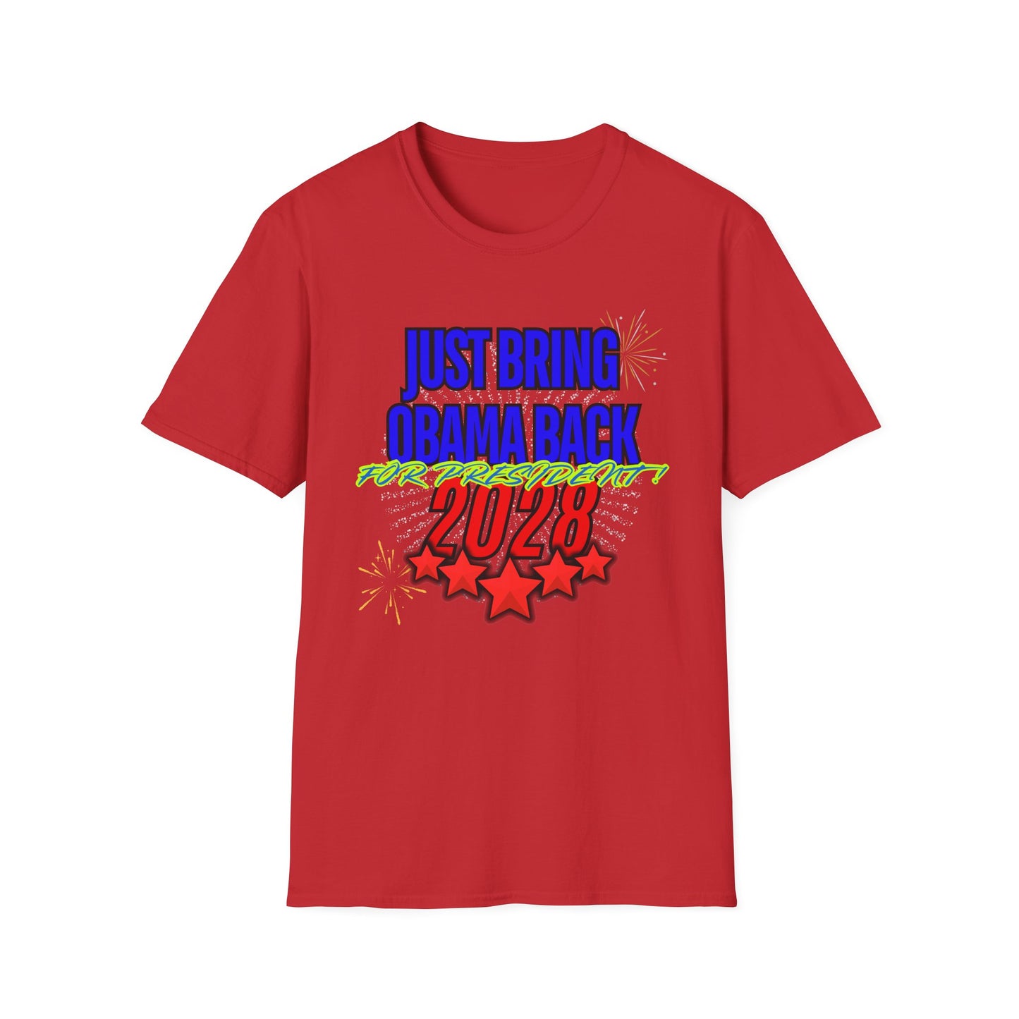 Bring Obama Back 2028 | Colorful Shirt | Cool Shirt | Fashion | Trending | Cool Design | Birthday Gift | Unisex Softstyle T-Shirt