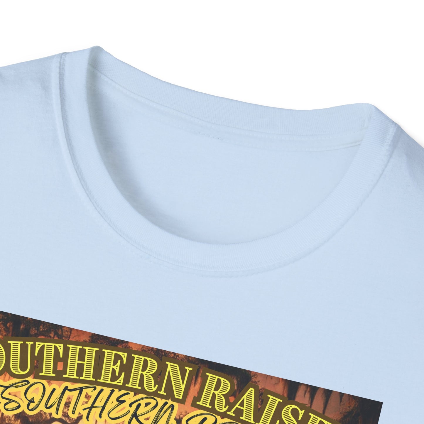 Southern Raised Southern Proud | The South Shirt | Adult Clothes | Teen Shirt | Trending | Birthday Gift | Unisex Softstyle T-Shirt