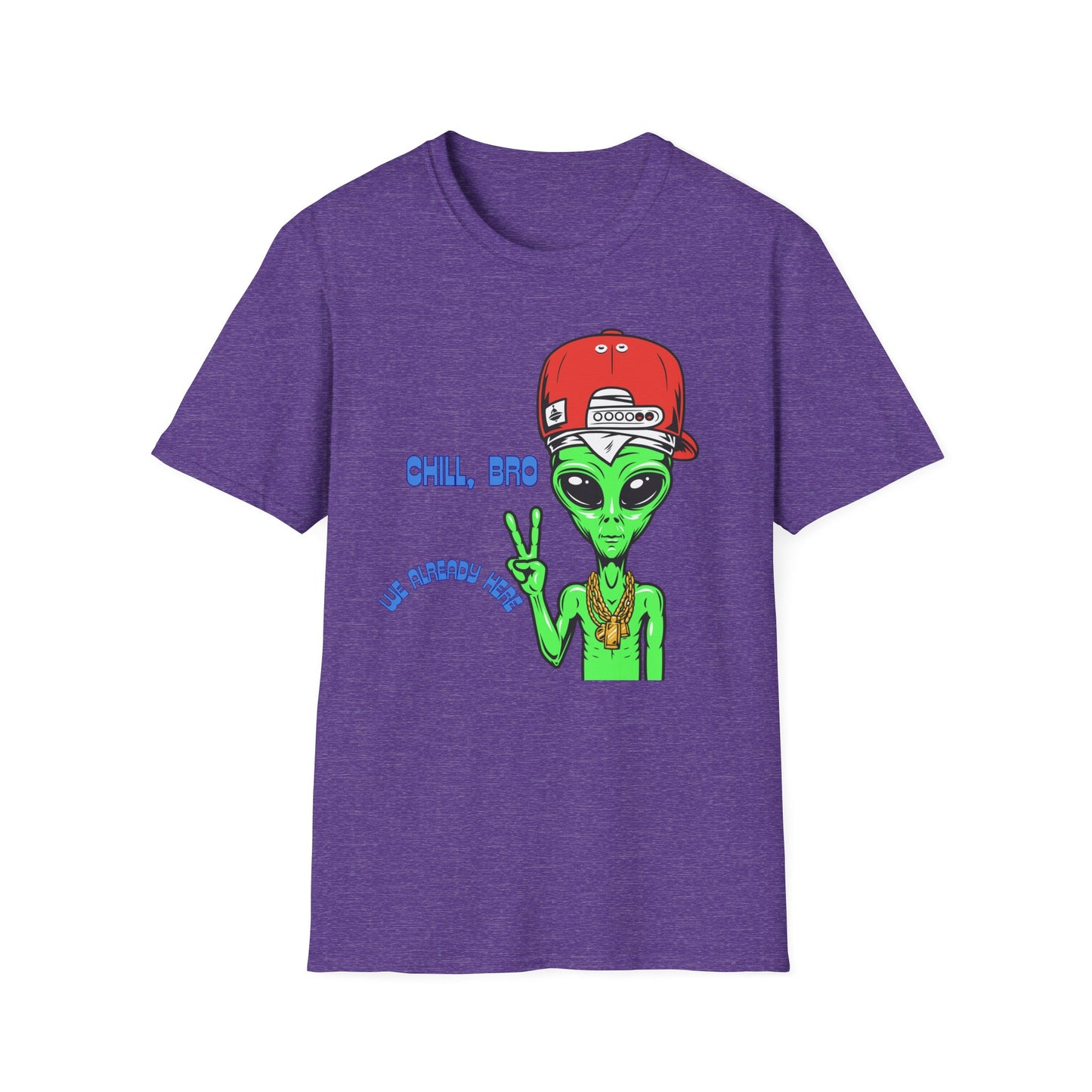 Chill Alien Shirt | Colorful Shirt | Cool Teen Shirt | Fashion | Trending | Cool Design | Birthday Gift | Unisex Softstyle T-Shirt