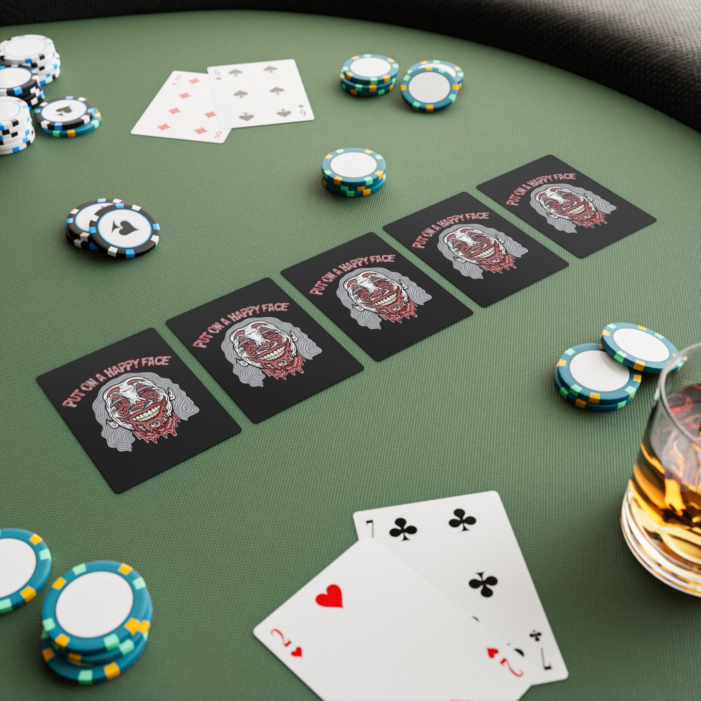 Happy Face | Premium Gloss Playing Cards | Unique Poker Cards