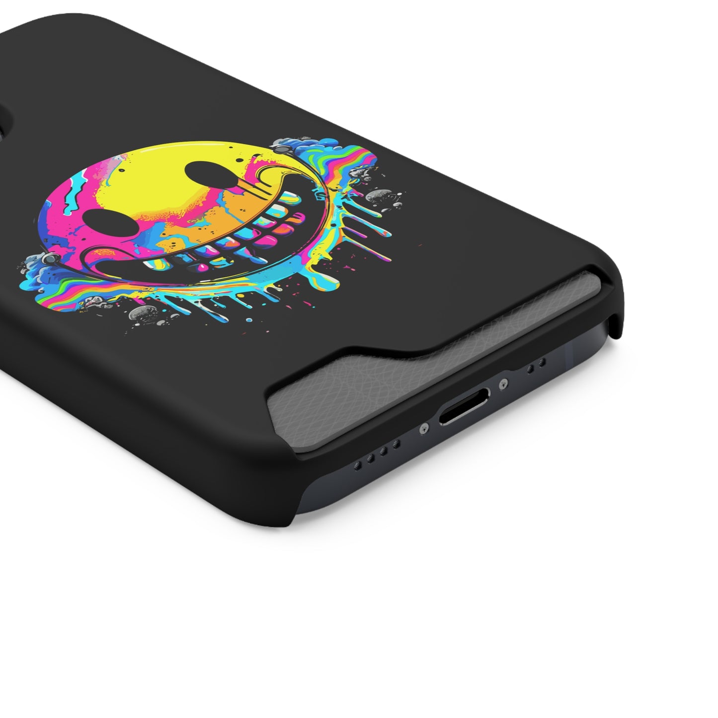 Smile With Me | Impact-Resistant Phone Case With Card Holder | iPhone Samsung Models