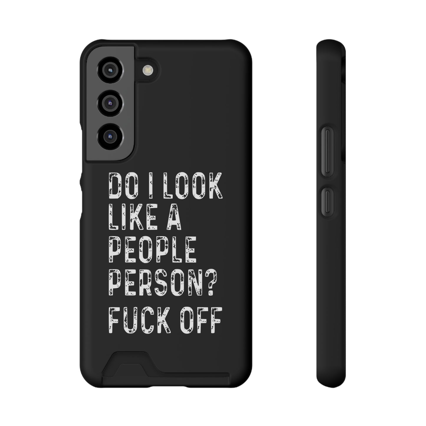 Fuck Off | Impact-Resistant Phone Case With Card Holder | iPhone Samsung Models