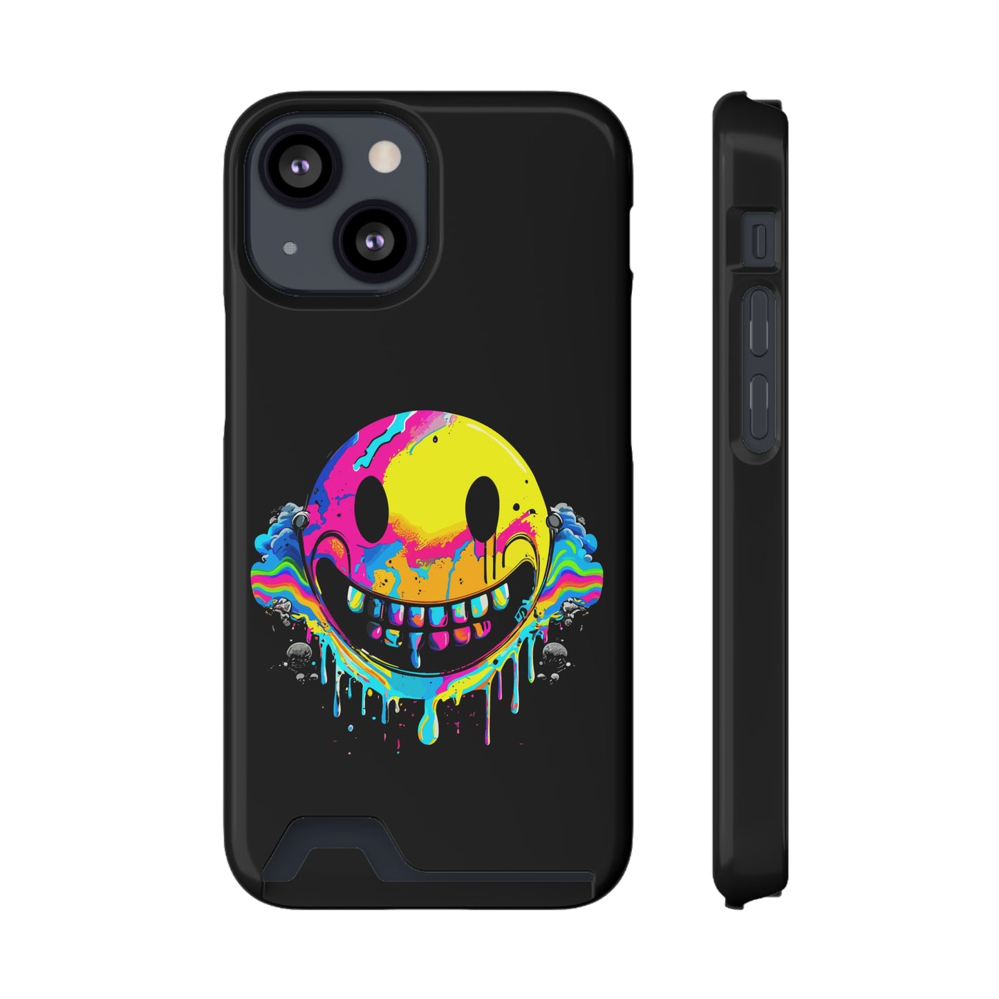 Smile With Me | Impact-Resistant Phone Case With Card Holder | iPhone Samsung Models