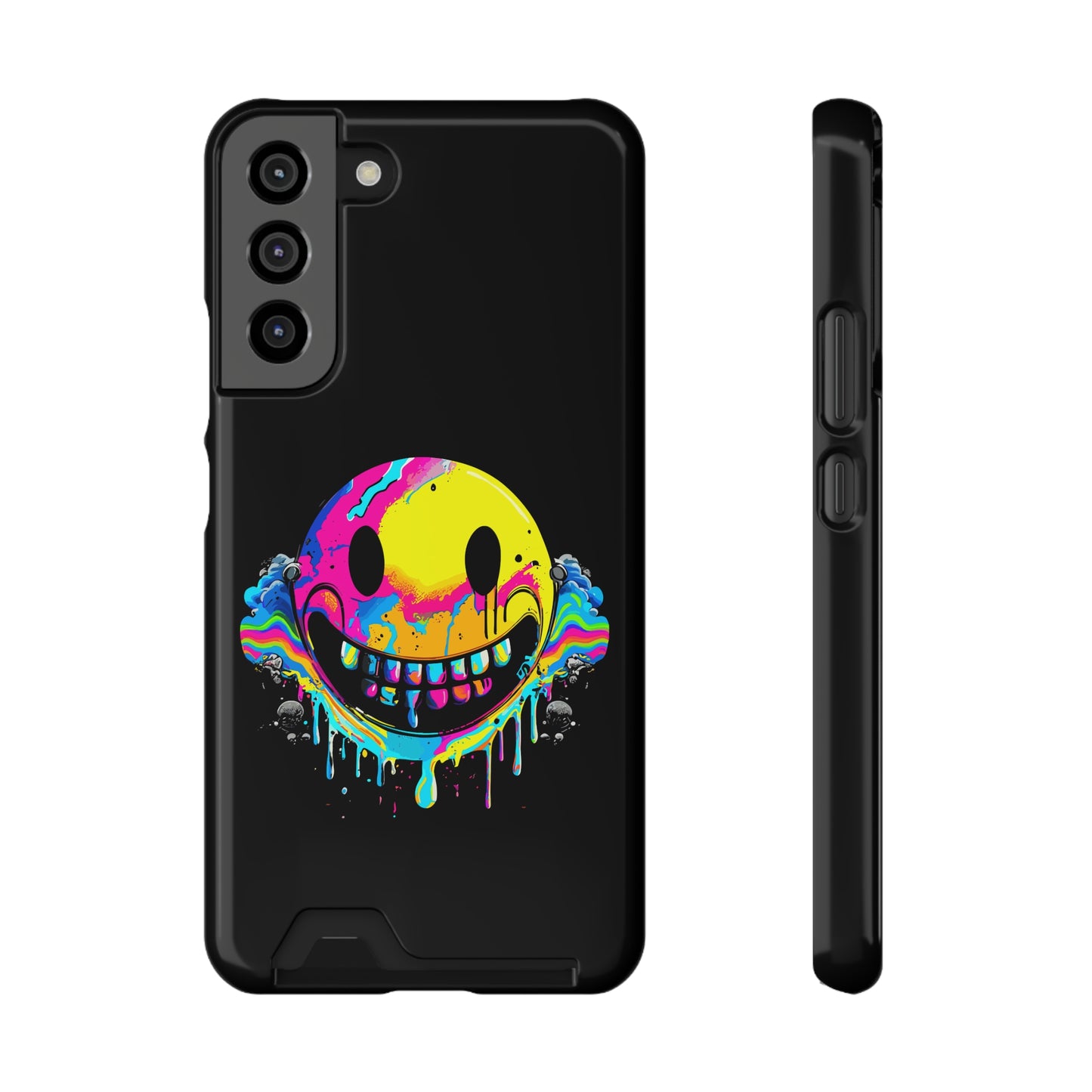 Smile With Me | Impact-Resistant Phone Case With Card Holder | iPhone Samsung Models