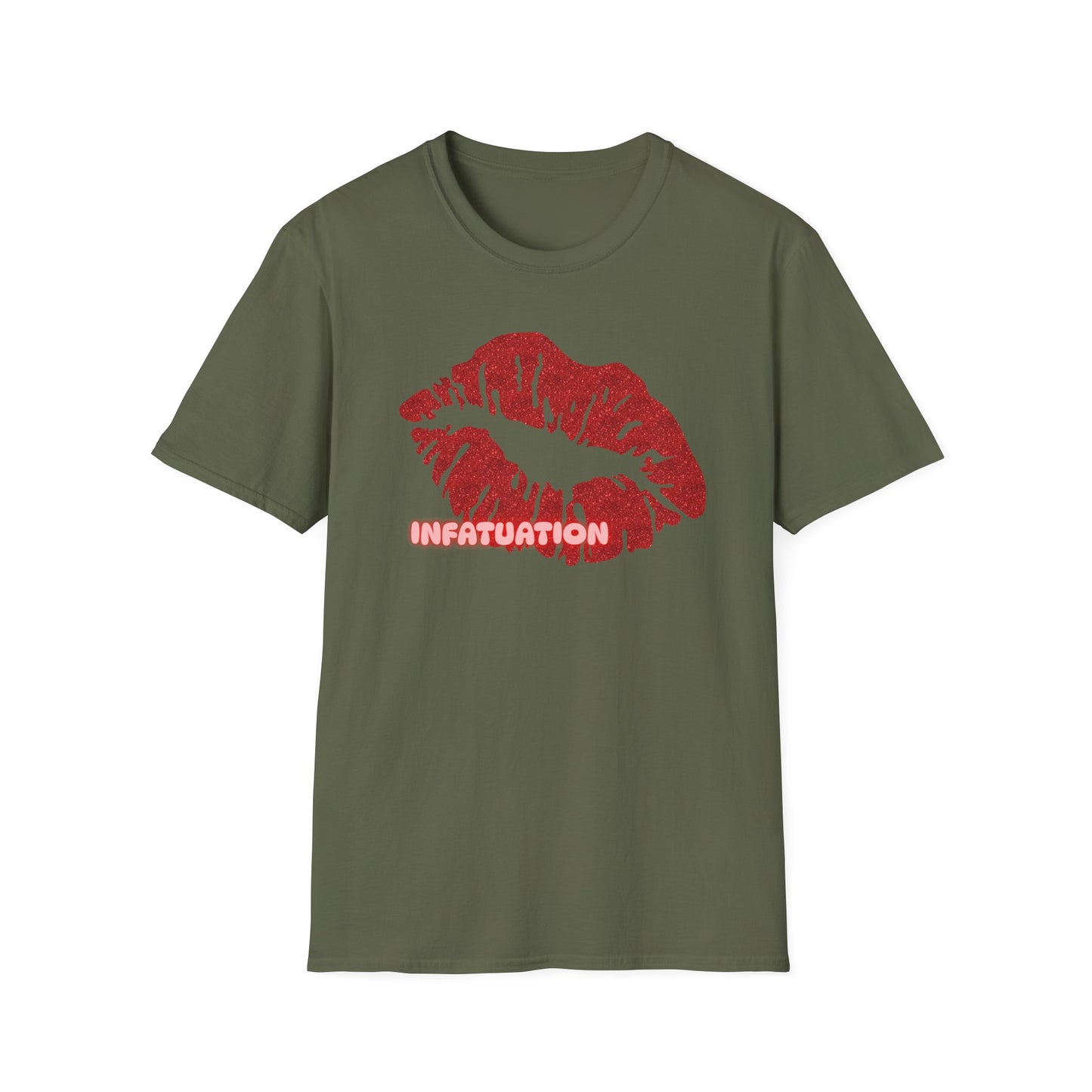 Infatuation | Adult Shirt | Womans Clothes | Kiss Shirt | Trending | Birthday Gift | Unisex Softstyle T-Shirt
