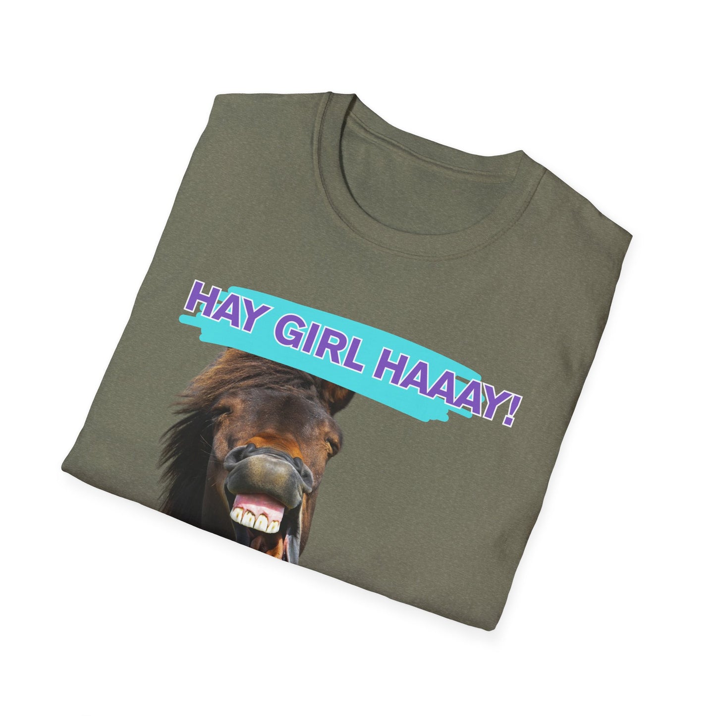 Hay Girl Haaay | Funny Horse Shirt | Teen Clothes | Adult Shirt | Kids Clothes | Trending | Birthday Gift | Unisex Softstyle T-Shirt