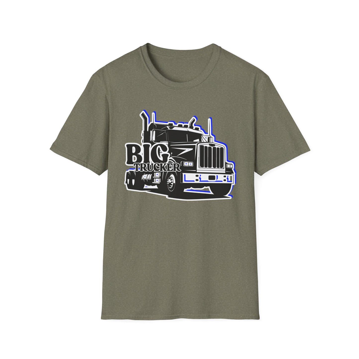 BIG Trucker | Adult Shirt | Cool Teen Clothes | Truck Shirt | Cool Fashion | Trending | Birthday Gift | Unisex Softstyle T-Shirt