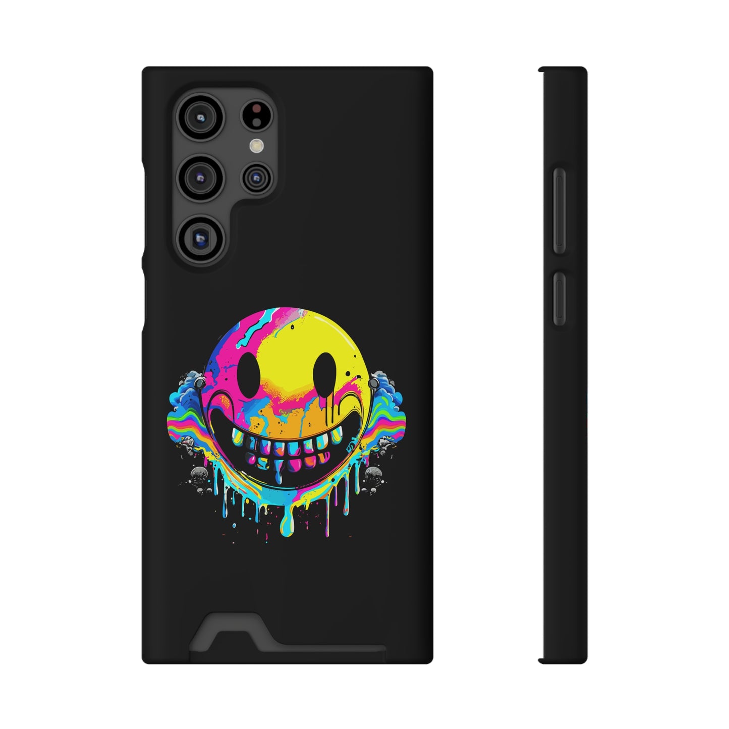 Smile With Me | Impact-Resistant Phone Case With Card Holder | iPhone Samsung Models