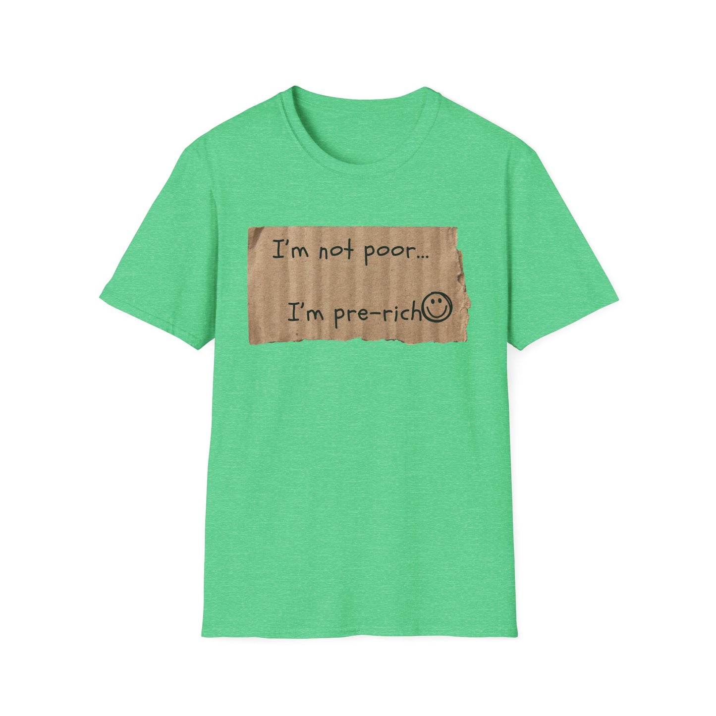 Pre-Rich | Funny Adult Shirt | Teen Clothes | Humor Shirt | Trending | Birthday Gift | Unisex Softstyle T-Shirt
