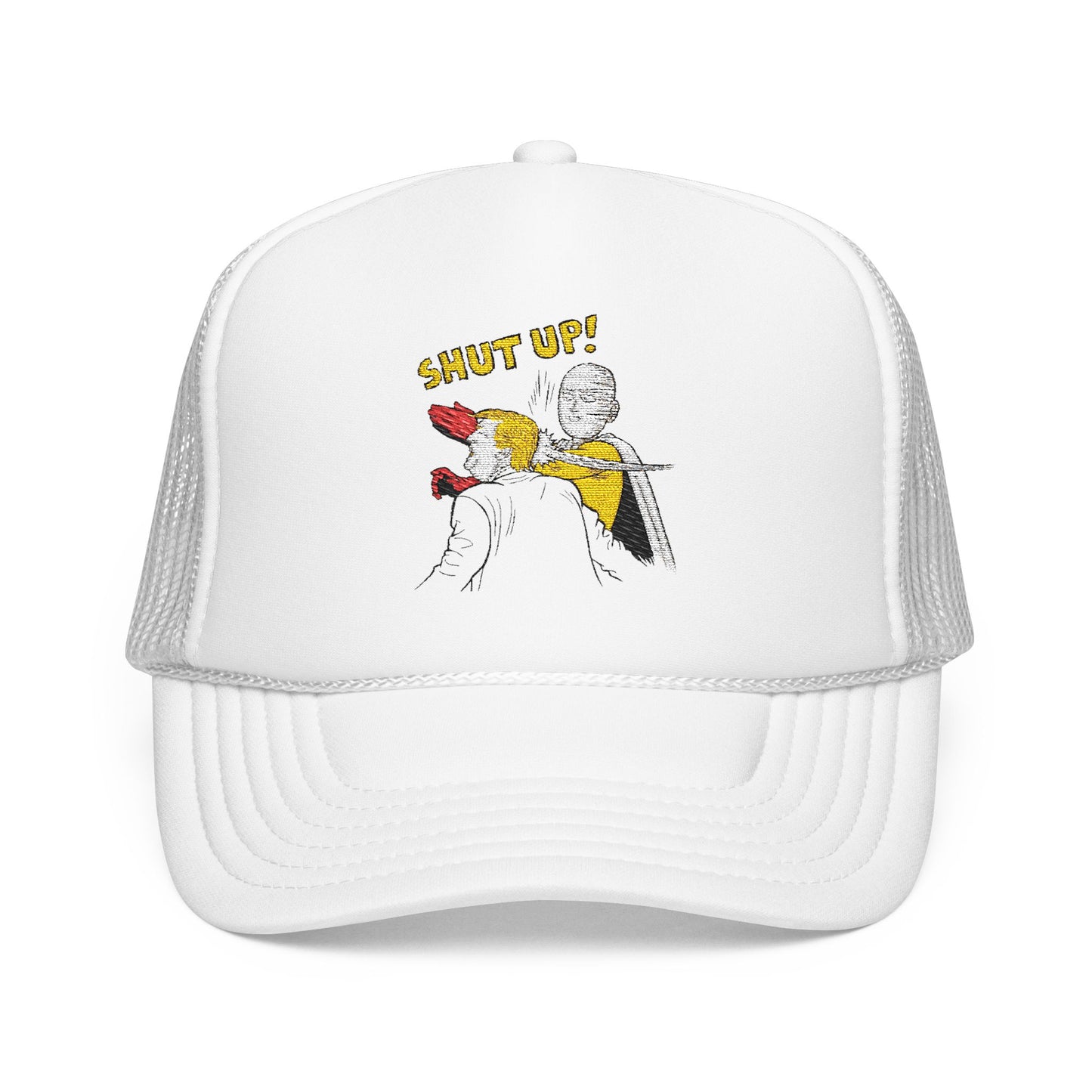 Shut Up! - Embroidered 100% Polyester Hat | Funny Custom Headwear